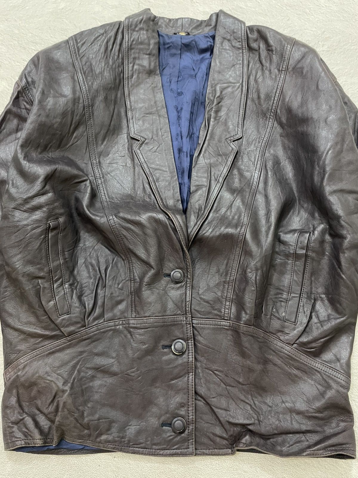 14th Addiction 90s Oversized Leather Blazer If6was9 LGB Y2K Hysteric jacket Size US XL / EU 56 / 4 - 2 Thumbnail