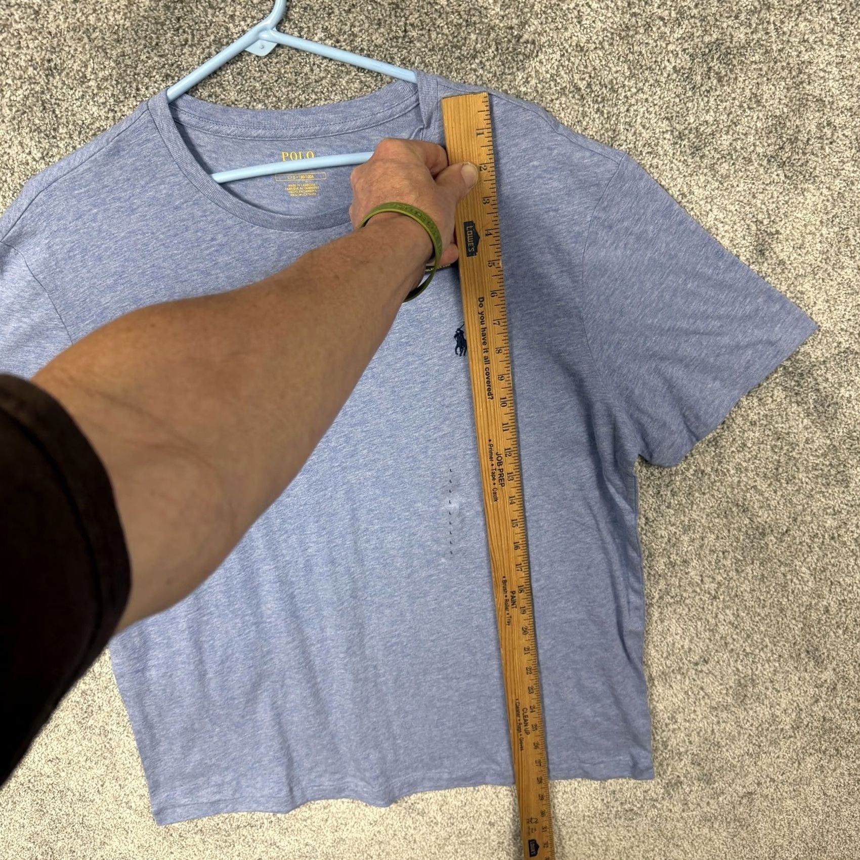 Polo Ralph Lauren Polo Ralph Lauren T-Shirt Men L Blue Crew Neck Short Sleeve Solid Logo Embroidered Vintage No Size US L / EU 52-54 / 3 - 4 Thumbnail