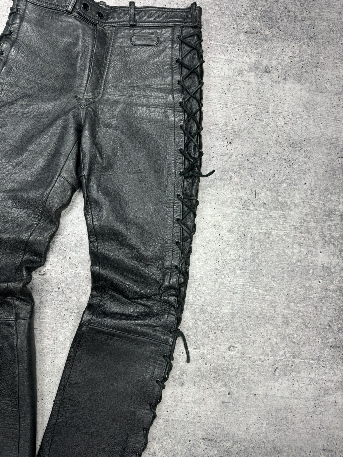 Genuine Leather Vintage 90’s Y2K Style Casual Cowboy Genuine Leather Pants Size US 30 / EU 46 - 4 Thumbnail
