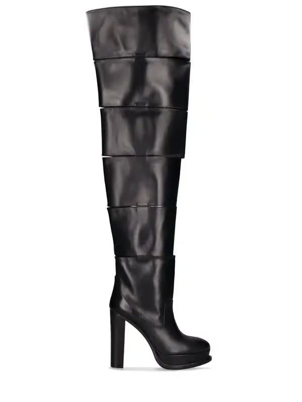 Alexander McQueen o1y0225 Boots in Black Size US 8 / IT 38 - 1 Thumbnail