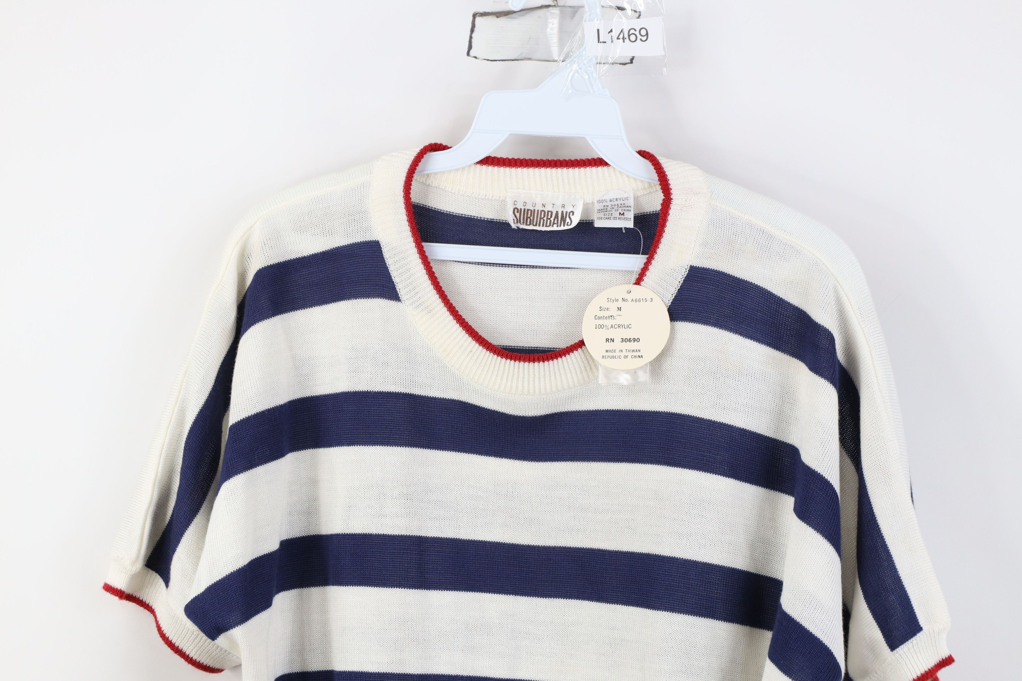 Vintage Deadstock Vintage 70s 80s Streetwear Dolman Sleeve Sweater Size M / US 6-8 / IT 42-44 - 2 Thumbnail