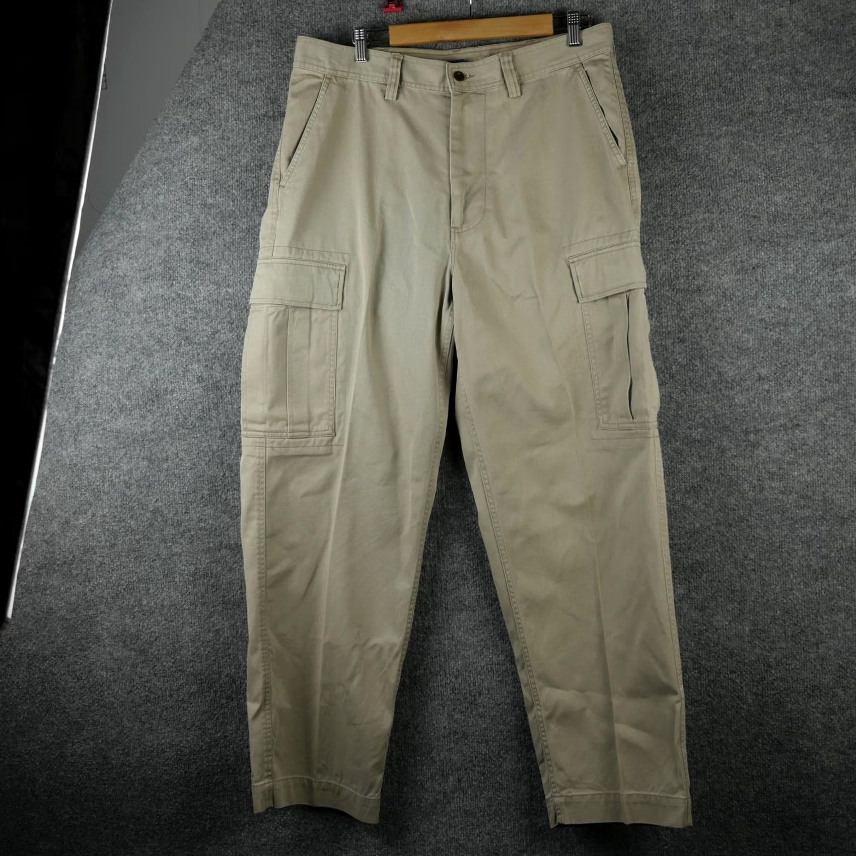 Polo Ralph Lauren VINTAGE Polo Ralph Lauren Pants Mens 34x31 Beige Cargo Canvas Utility Workwear Loose Size US 34 / EU 50 - 2 Thumbnail