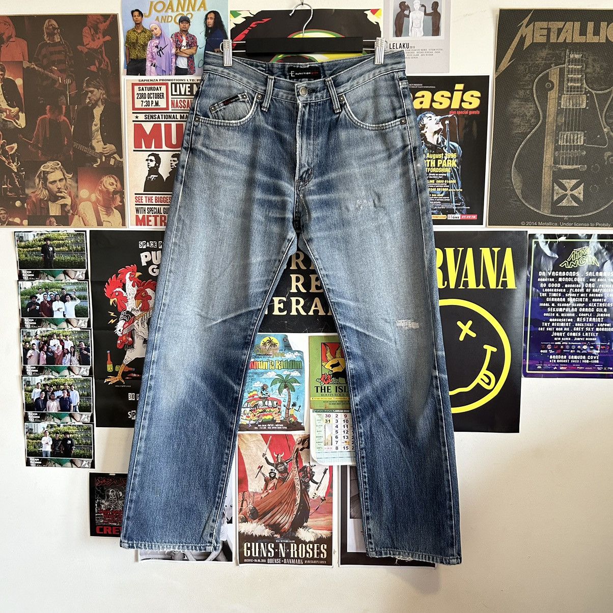 Edwin Vintage Function Edwin EZ502 Washed Blue Distressed Denim Size US 32 / EU 48 - 1 Thumbnail