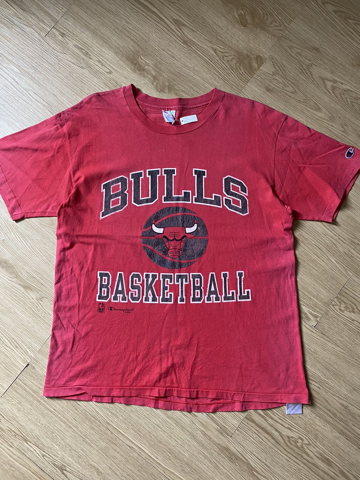 Champion × NBA × Vintage Vintage Champion Chicago Bulls Single Stitch Size US L / EU 52-54 / 3 - 1 Thumbnail