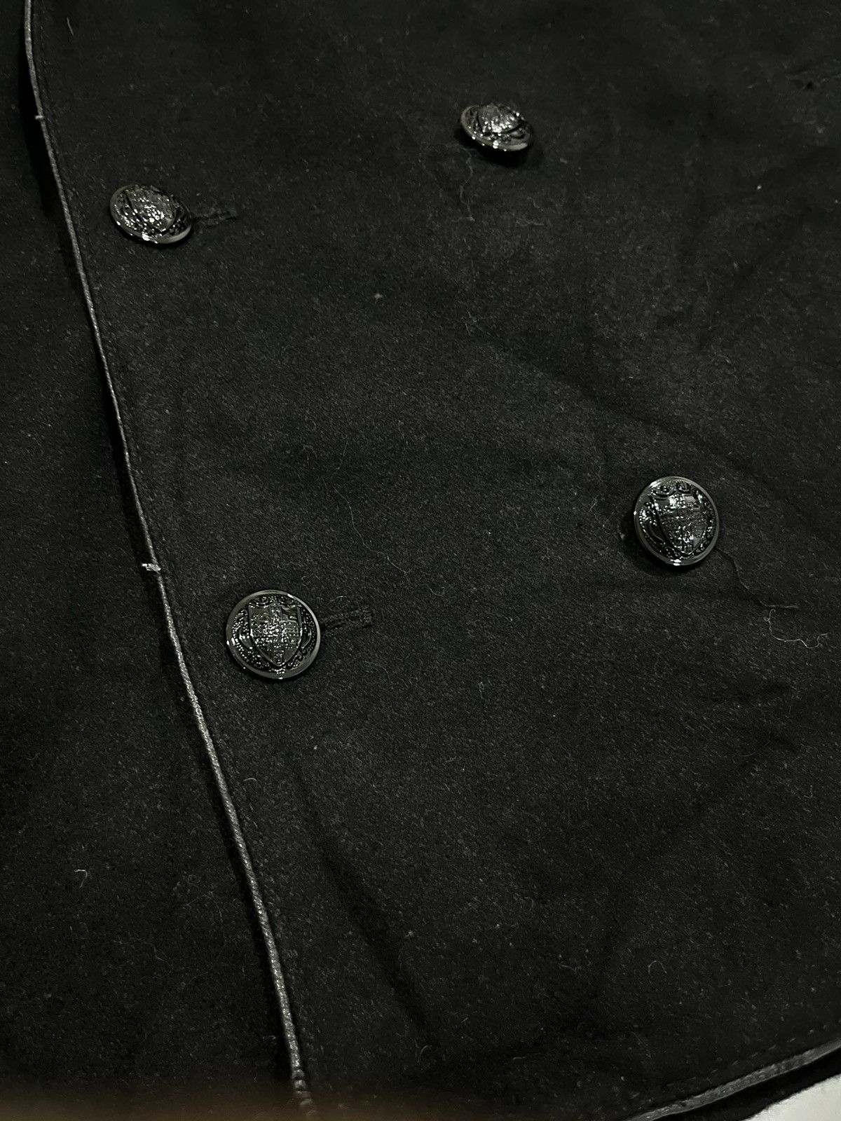 20471120 🇯🇵JAPANESE BRAND EVOLUTION WOOL PEACOAT GOTHIC JACKET Size US M / EU 48-50 / 2 - 4 Thumbnail