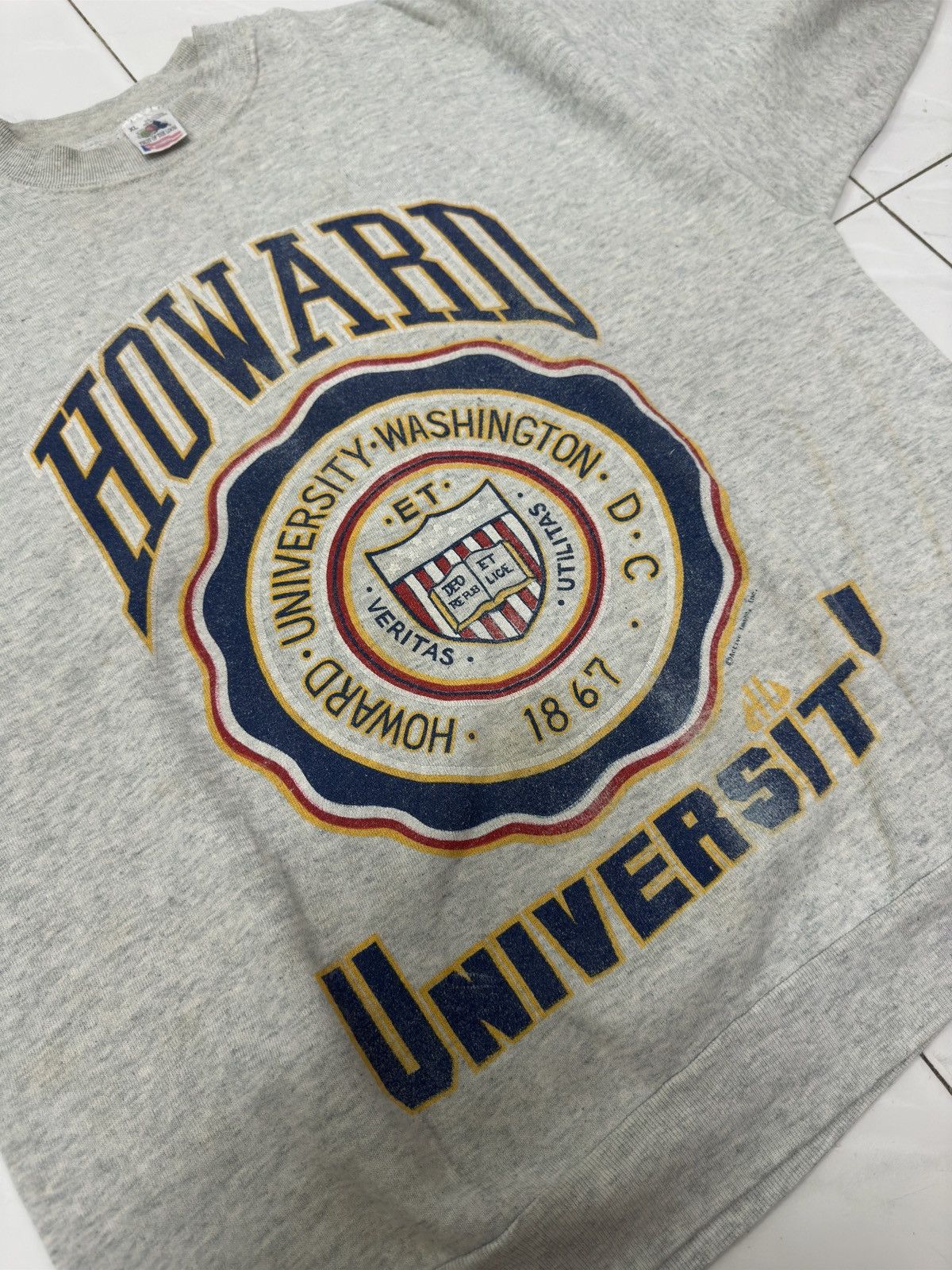 Fruit Of The Loom Vintage Fruit Of The Loom Howard University Sweatshirt Size US XL / EU 56 / 4 - 2 Thumbnail