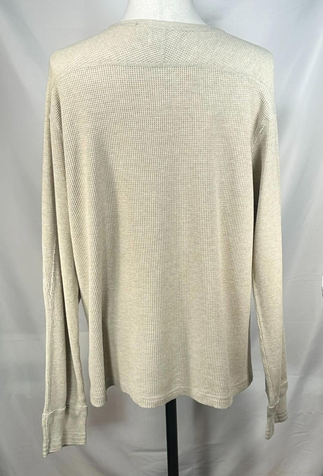 Polo Ralph Lauren Polo Ralph Lauren L/S Waffle Knit Pullover Brown Mens 2XL Size US XXL / EU 58 / 5 - 2 Thumbnail