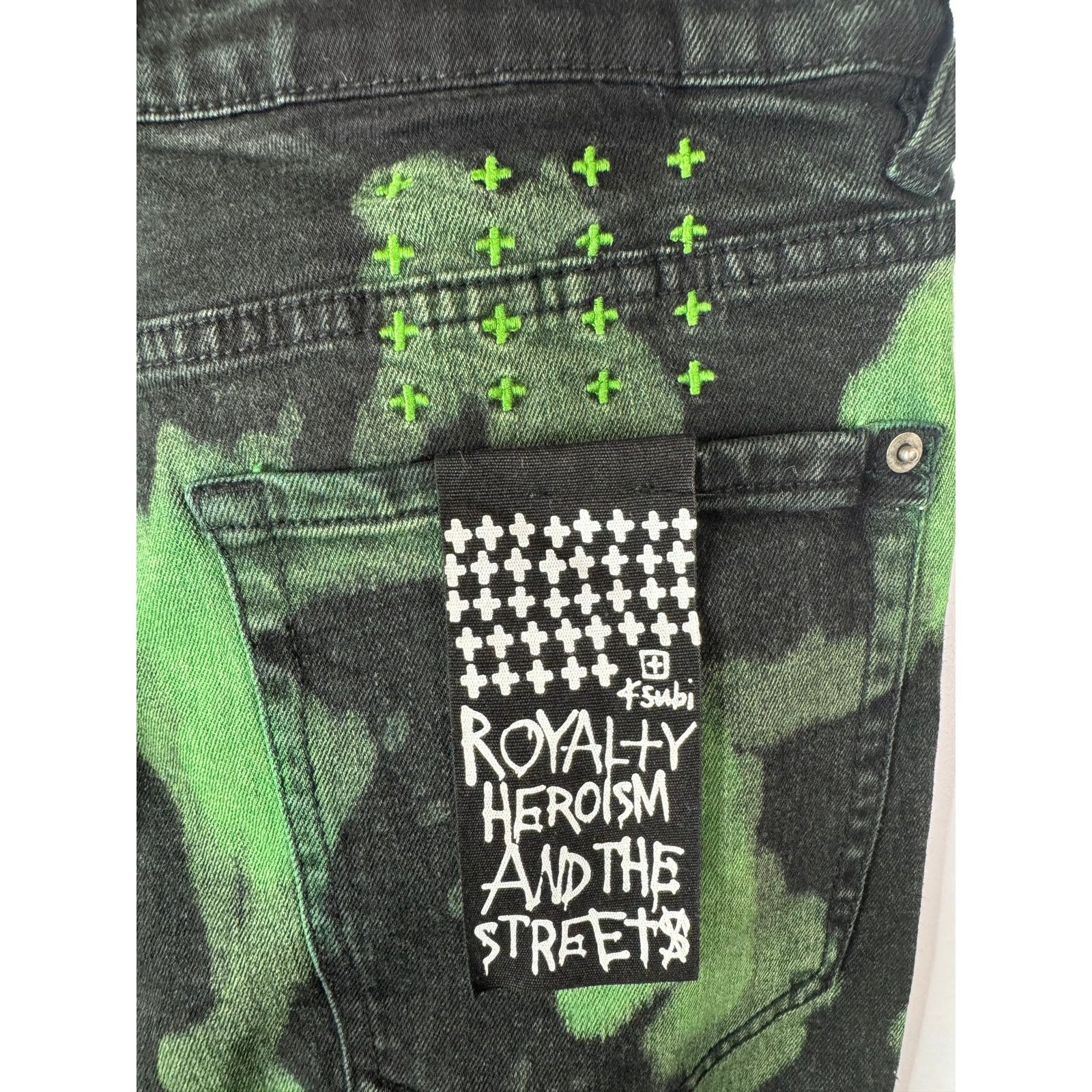 Ksubi Ksubi Jeans Black Green Used 34 Size US 34 / EU 50 - 3 Thumbnail