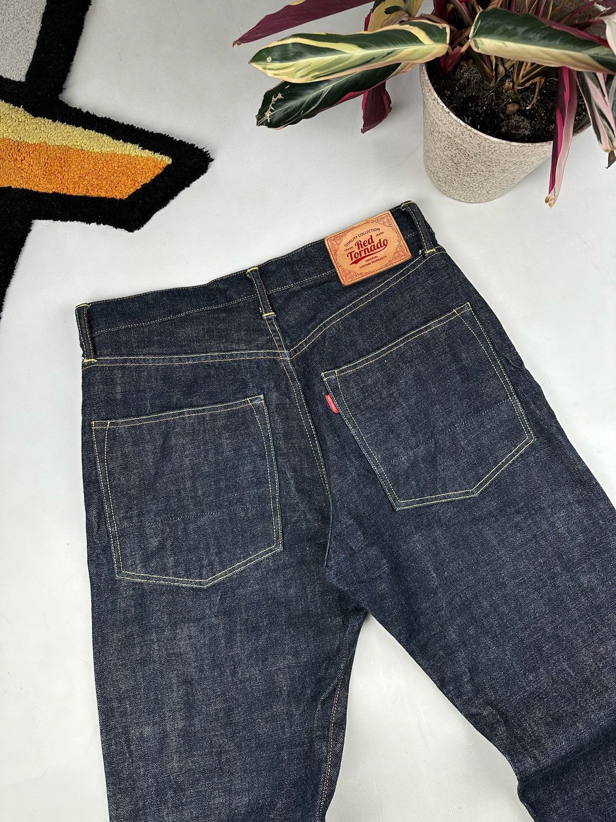 Japanese Brand Red Tornado Bronson Mfg. Blue Selvedge 33x32 Jeans Size US 33 - 4 Thumbnail