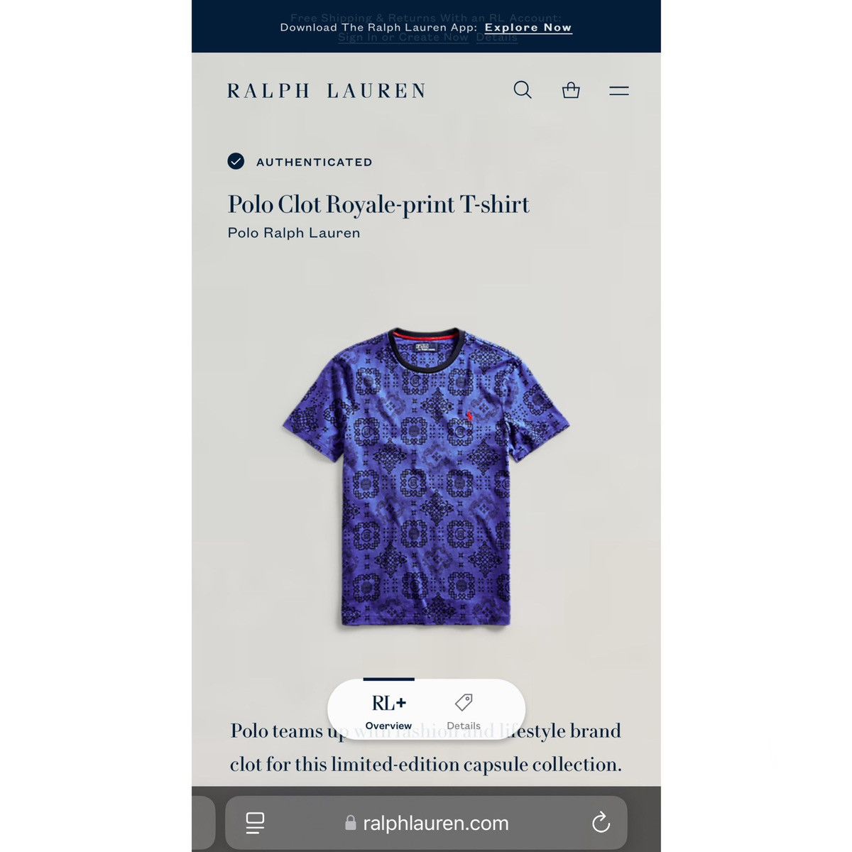CLOT × Polo Ralph Lauren Royale All Over Print T-Shirt Size US M / EU 48-50 / 2 - 10 Thumbnail