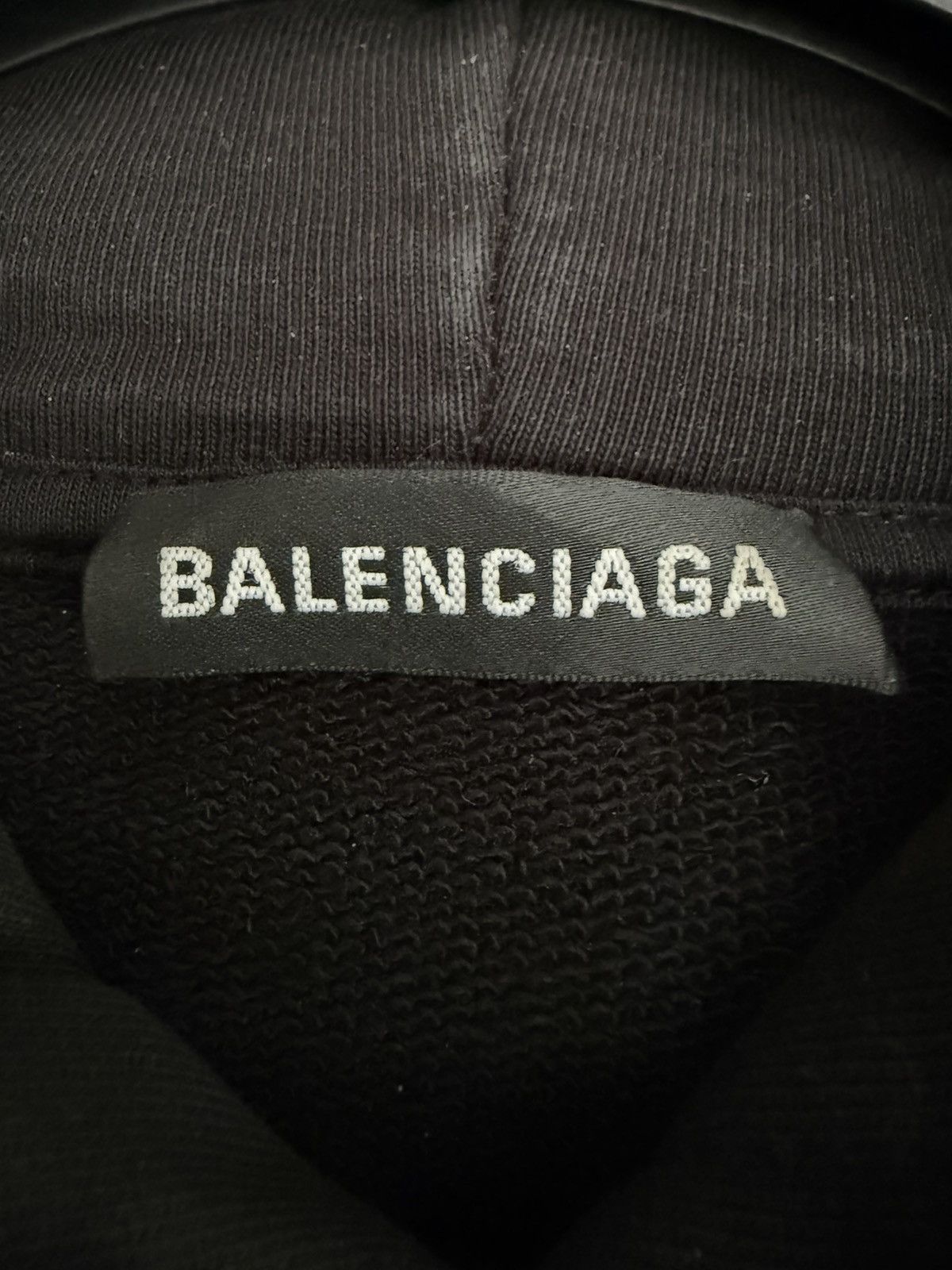 Balenciaga Balenciaga logo hoodie in black Size US L / EU 52-54 / 3 - 3 Thumbnail
