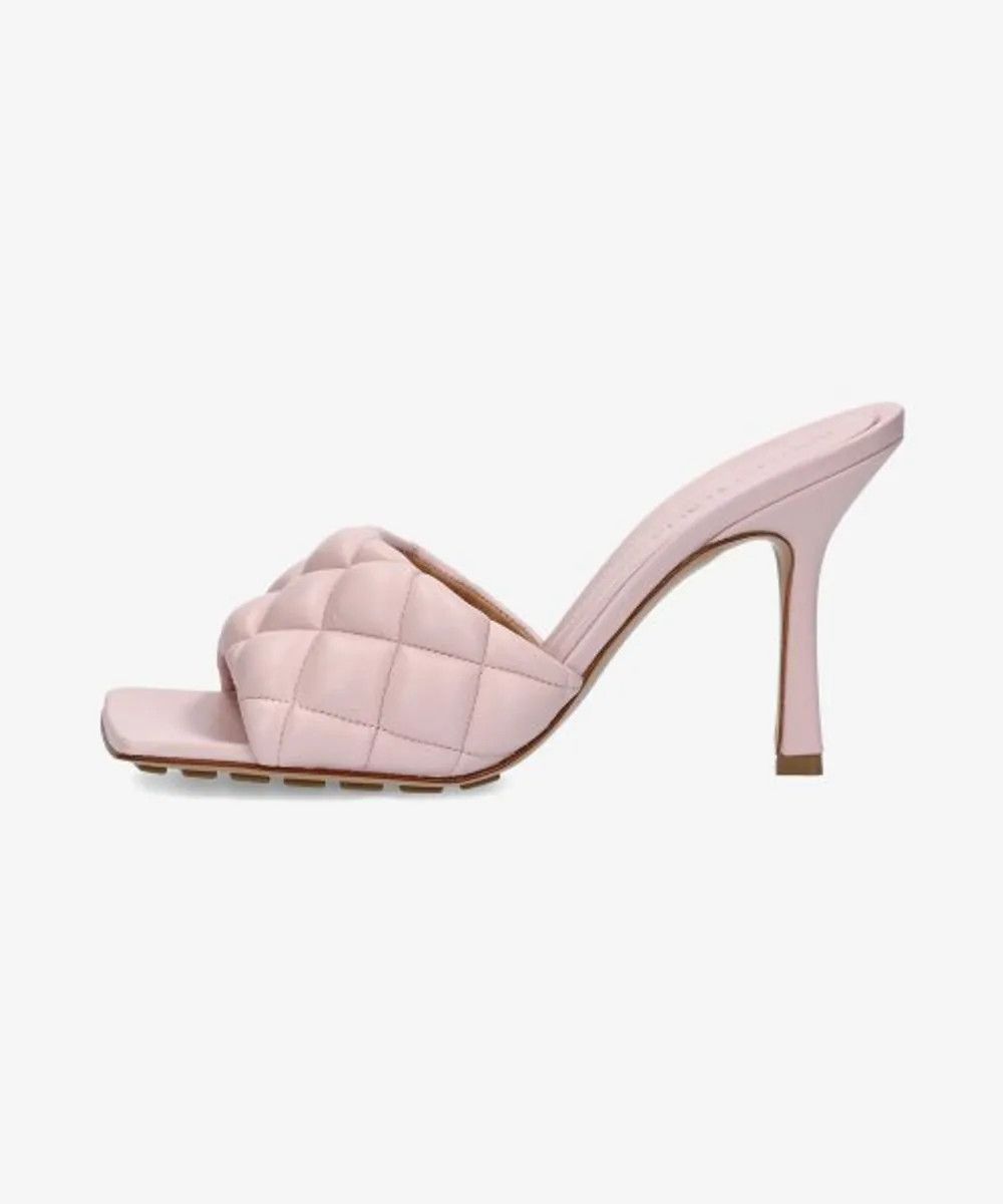 Bottega Veneta o1bcso1str0225 Padded Mules in Light Pink Size US 7 / IT 37 - 1 Thumbnail