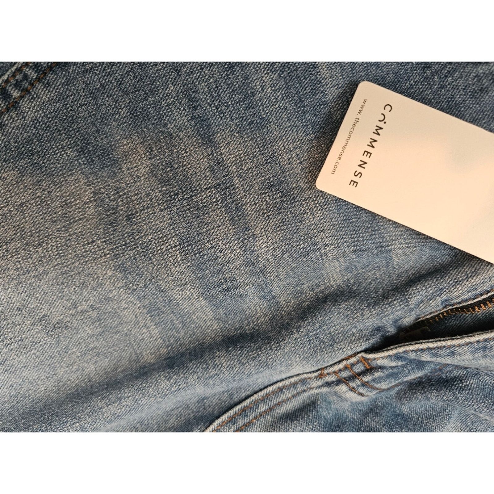 Other Commense Large Light Blue Vintage Denim Straight Leg Pants Size 30" / US 8 / IT 44 - 6 Thumbnail