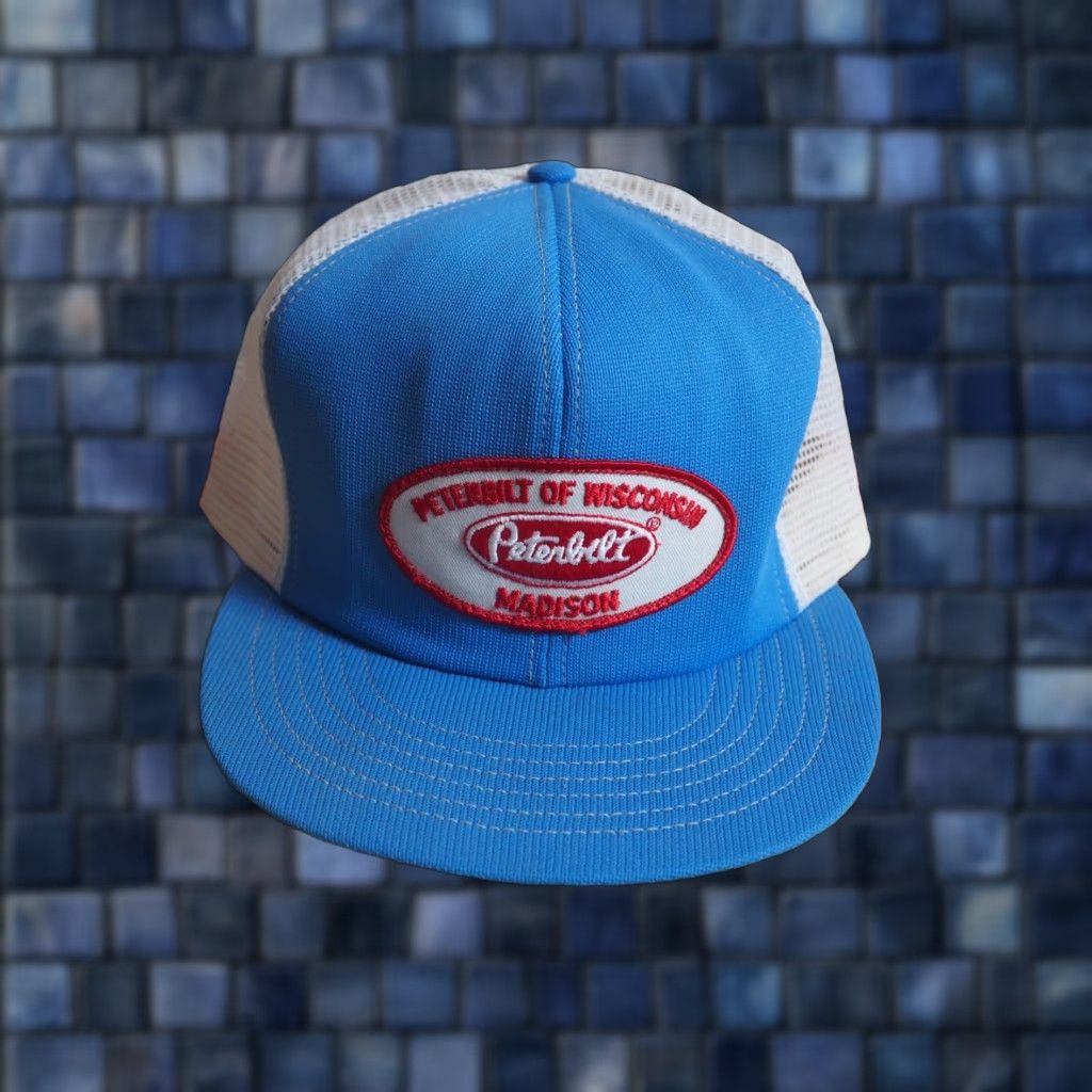 Madison VTG 80s Peterbilt 80s Blue Adjustable Snapback Hat User: VTG 80s Peterbilt Blue Adjustable Snapback Hat Size ONE SIZE - 1 Thumbnail