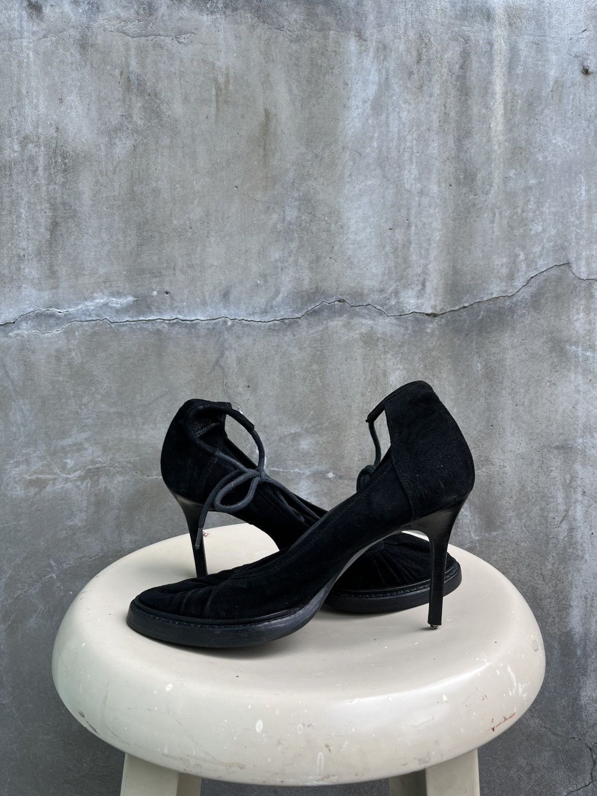 Ann Demeulemeester Cone Strapped Heels Size US 6 / IT 36 - 7 Thumbnail