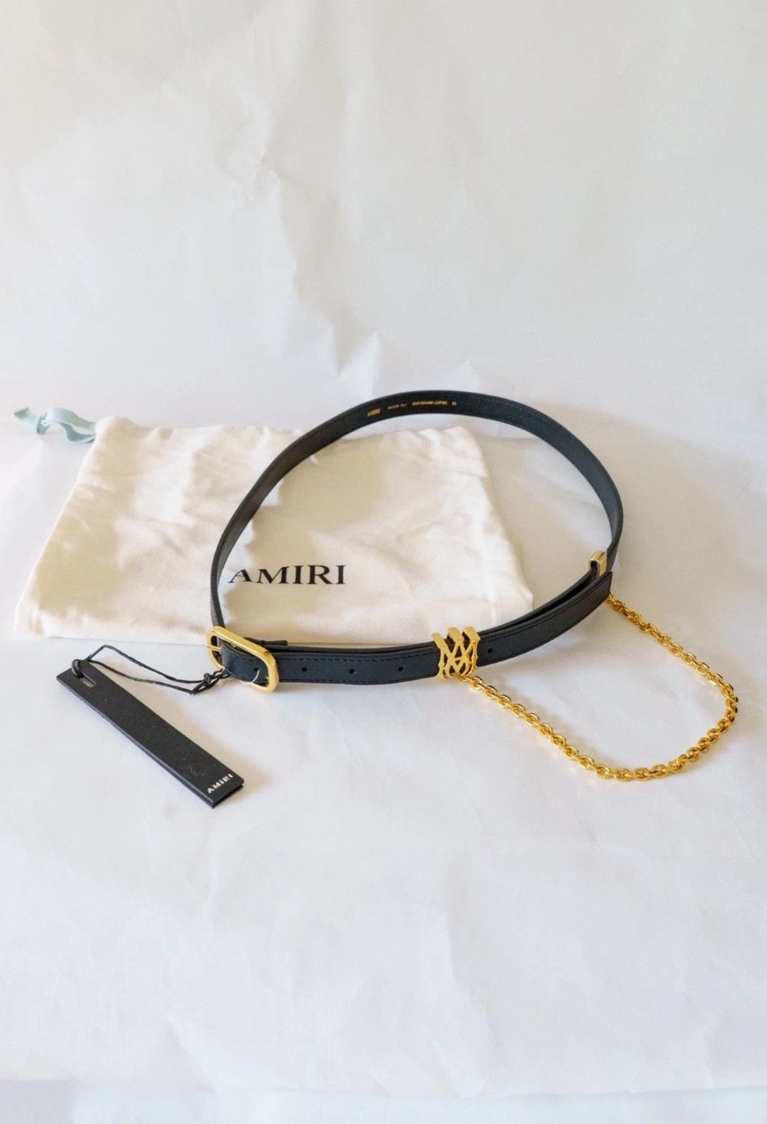 Amiri Amiri MA black chain belt size 95 Size 38 - 1 Thumbnail
