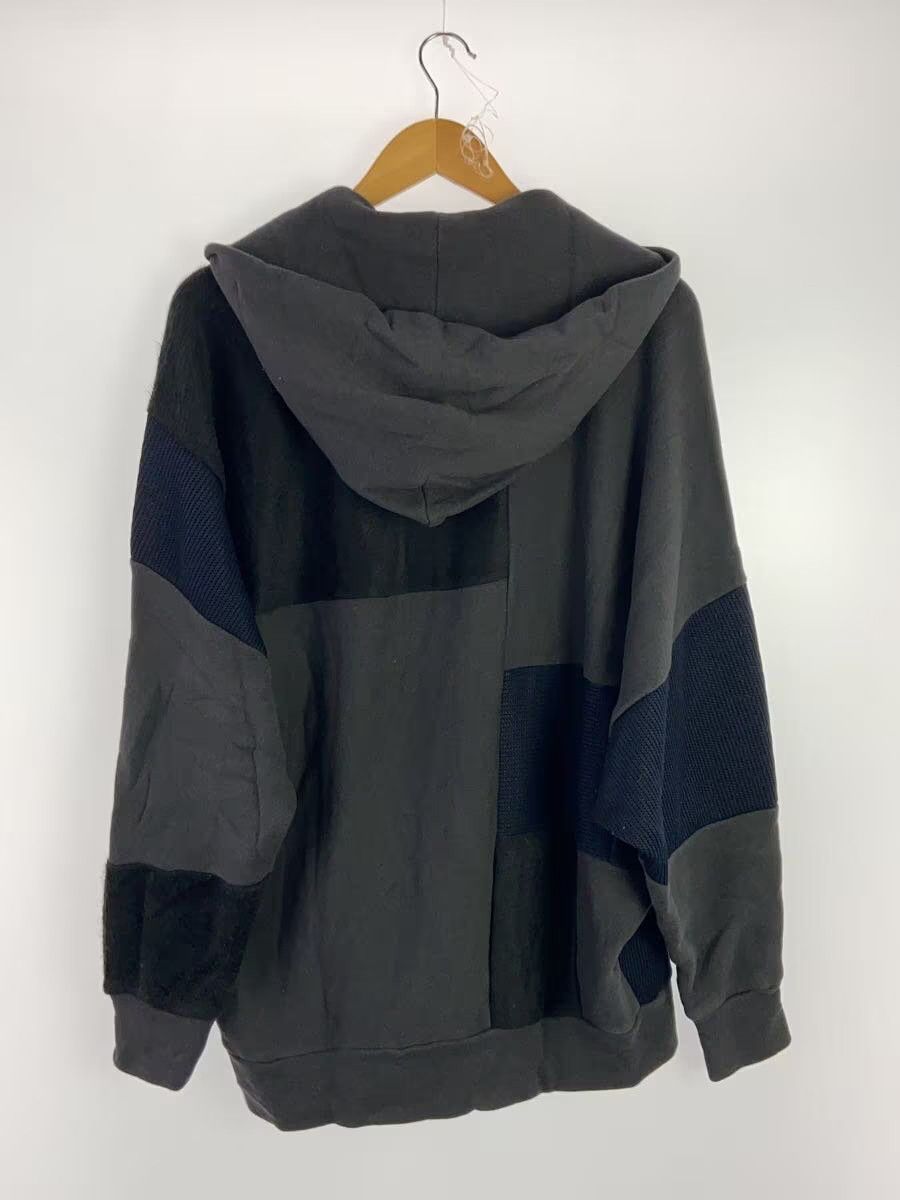 Y's × Yohji Yamamoto Reconstructed Patchwork Oversized Zip Hoodie Size US M / EU 48-50 / 2 - 2 Thumbnail
