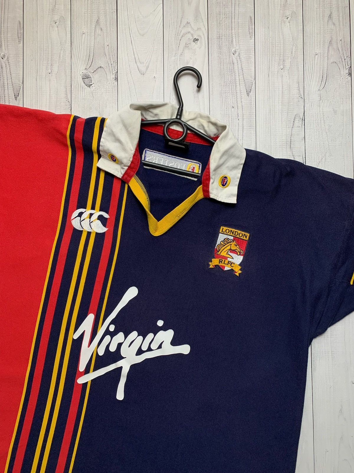 Canterbury of New Zealand × Vintage Vintage London Broncos rugby jersey shirt Canterbury Fosters Size US XXL / EU 58 / 5 - 2 Thumbnail