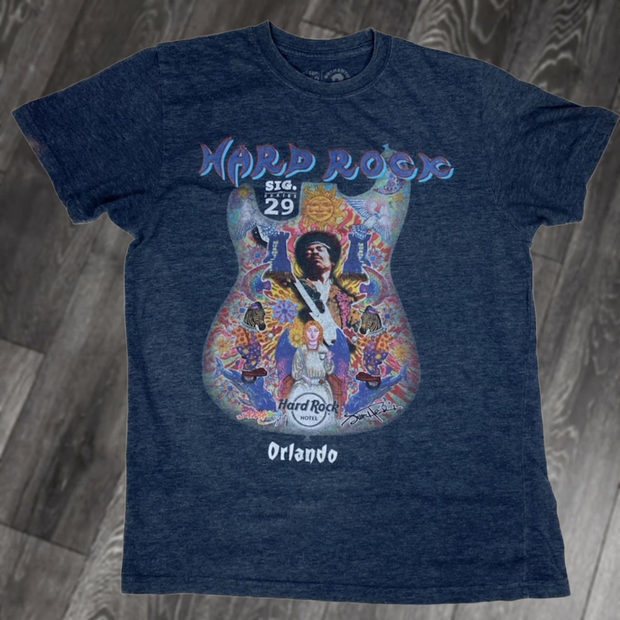 Hard Rock Cafe Hard Rock Jimi Hendrix T-Shirt Women Small Blue Music Shirt Size S / US 4 / IT 40 - 1 Thumbnail