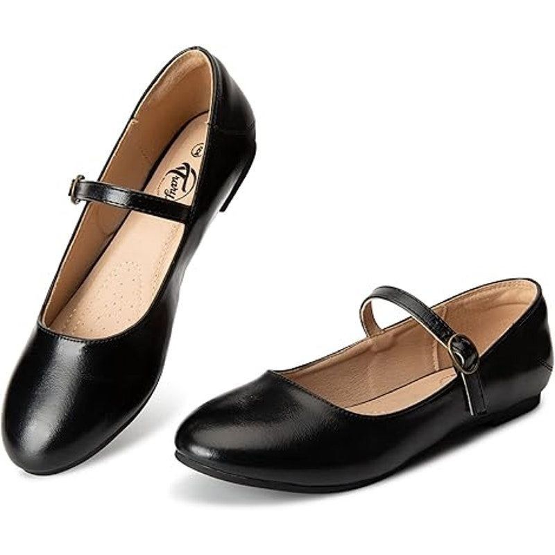 Other Trary Womens Size 9 Shiny Black Faux Leather Mary Jane Flats Size US 9 / IT 39 - 1 Thumbnail