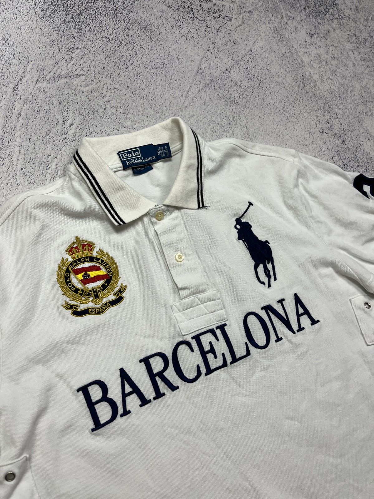 Polo Ralph Lauren Vintage Polo Ralph Lauren Barcelona Polo Shirt Chief Keef Size US L / EU 52-54 / 3 - 5 Thumbnail