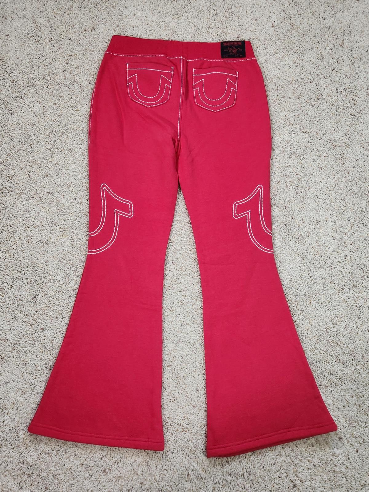 True Religion NEW True Religion Pull-On Flare Jeans Red Anniversary Medium Size 32" / US 10 / IT 46 - 8 Thumbnail