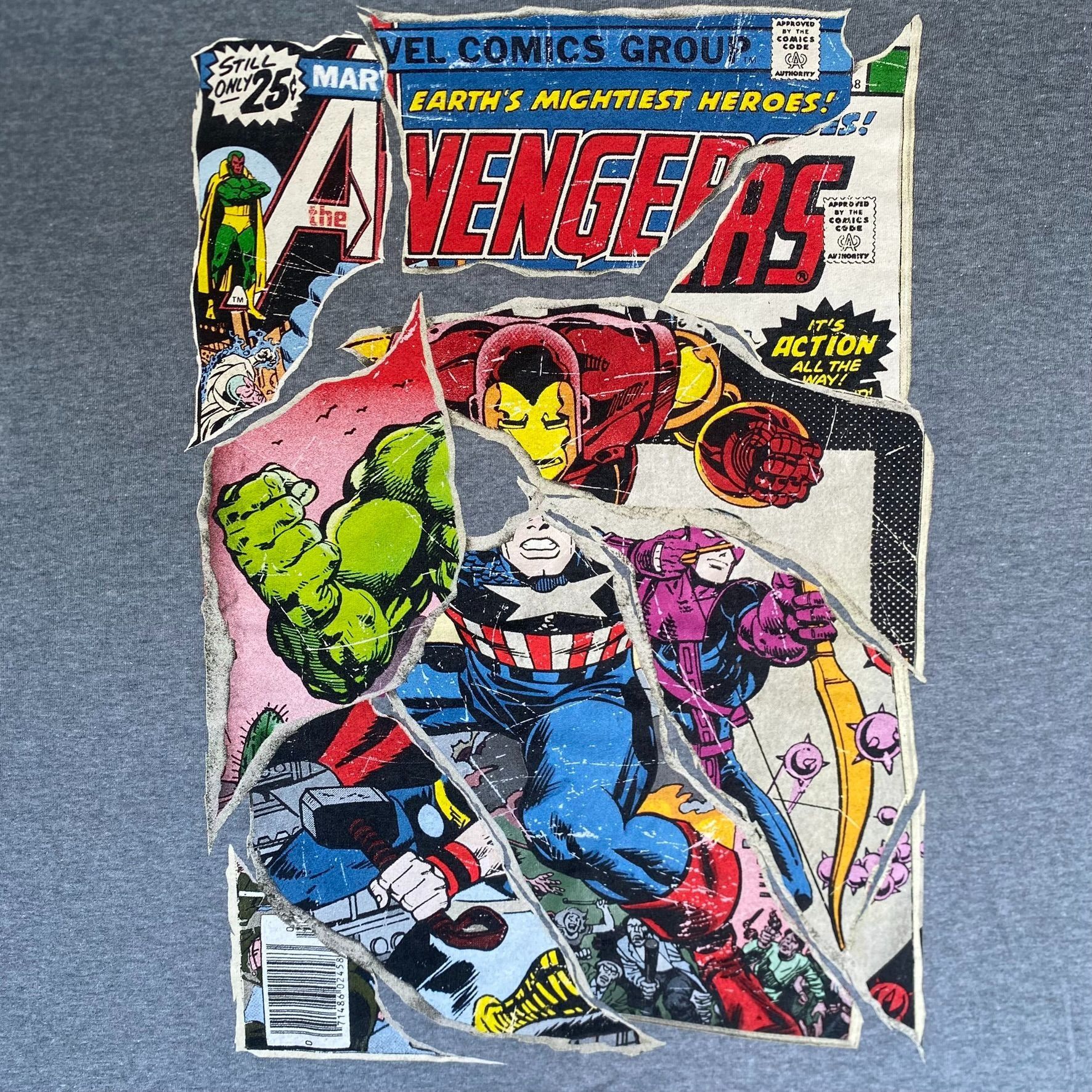 Marvel Comics Vintage Y2K Marvel Avengers Shirt Gray Retro Comic Book Tee Size US L / EU 52-54 / 3 - 3 Thumbnail