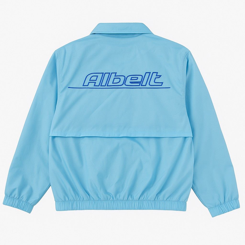 Vintage Vintage 90s Bridgestone Albelt Light Blue Nylon Windbreaker Size US M / EU 48-50 / 2 - 2 Thumbnail