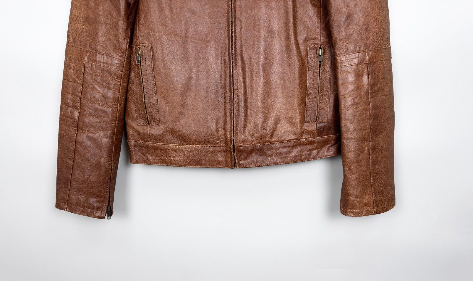 Genuine Leather Superior New York Brown Leather Jacket Size US S / EU 44-46 / 1 - 6 Thumbnail