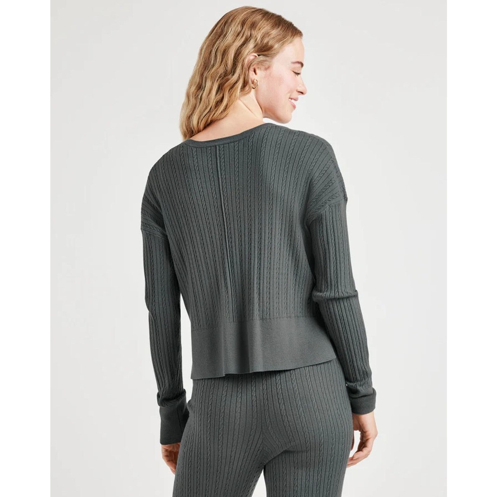 Splendid Splendid Women Evergreen Viscose Veronica Sweater Size XL Size XL / US 12-14 / IT 48-50 - 5 Thumbnail