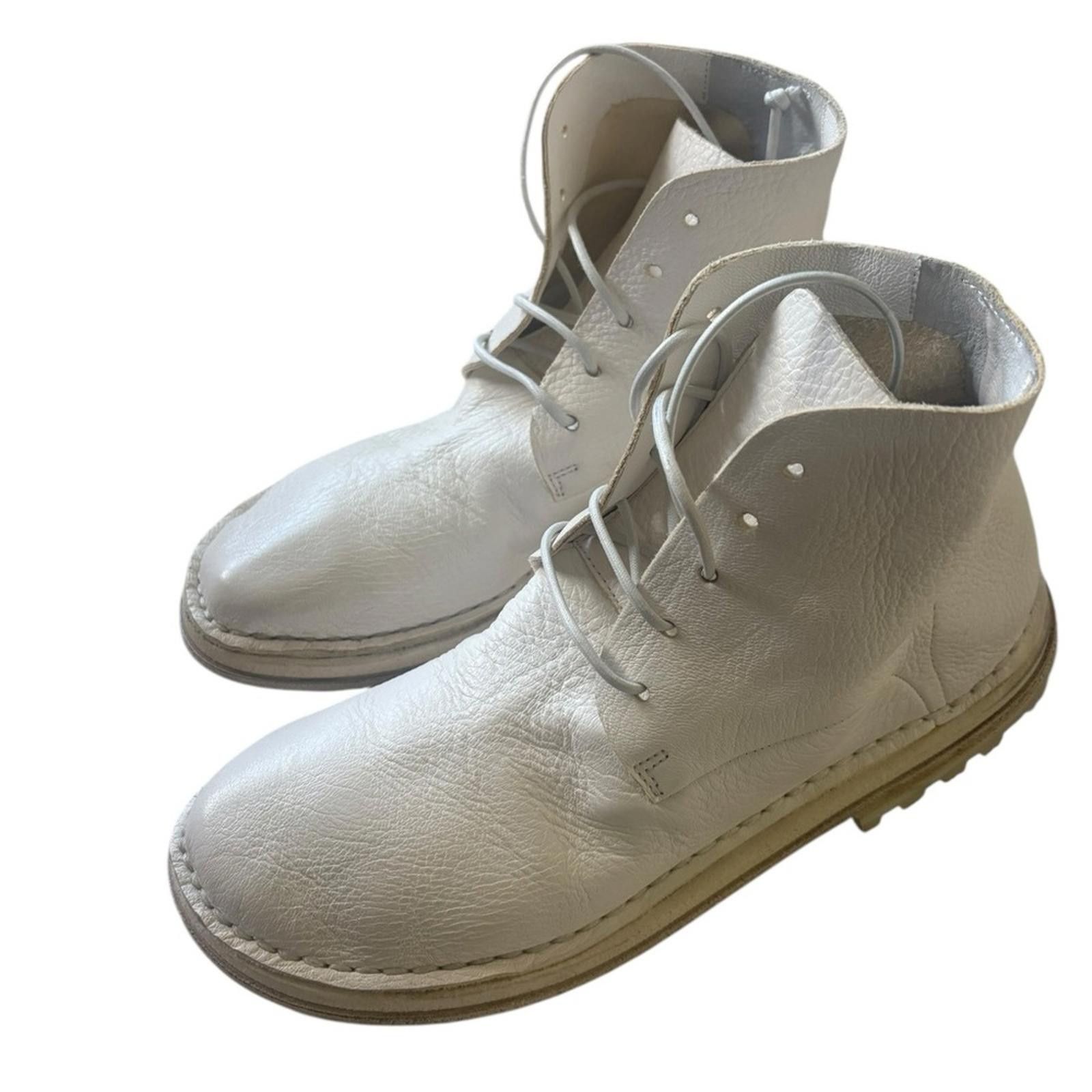 Marsell MARSÈLL Woman Calfskin Lace Up Ankle Boots White Size Size US 6 / IT 36 - 8 Thumbnail