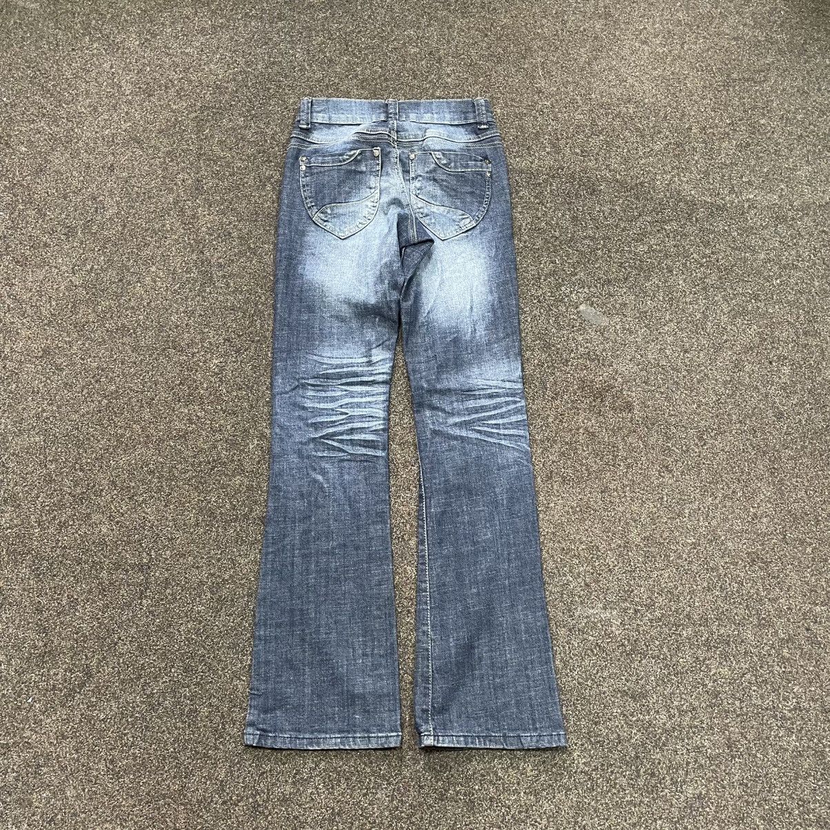 Vintage Y2K Baggy Wide Leg Bootcut Faded Jeans Streetwear Grunge Size 32" / US 10 / IT 46 - 2 Thumbnail