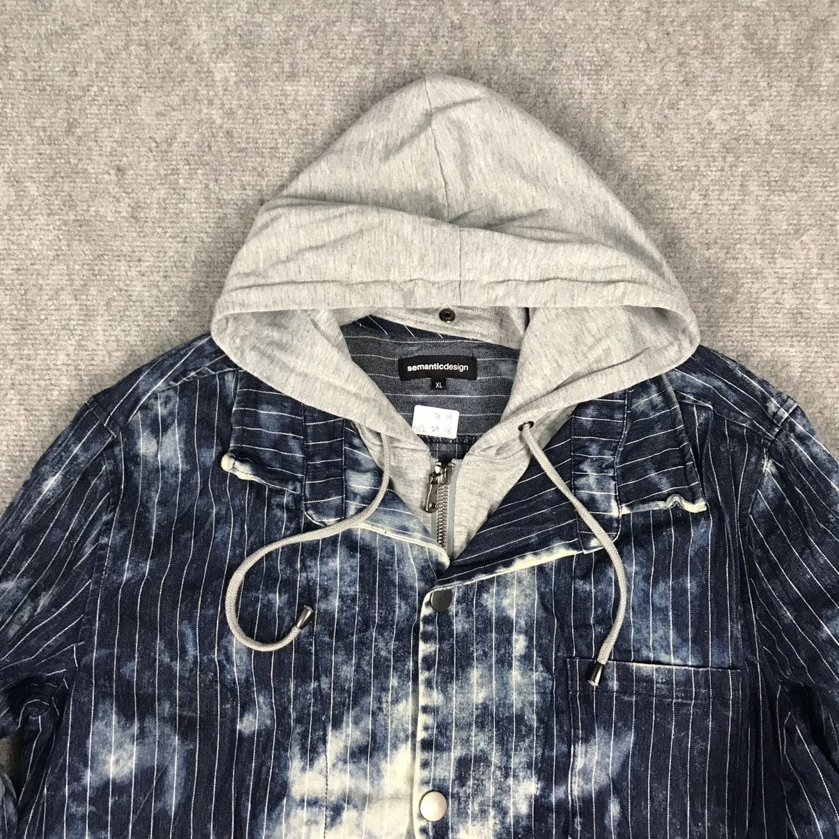Japanese Brand Semanticdesign Acid Wash Style Zipper Denim Jacket Size US L / EU 52-54 / 3 - 2 Thumbnail