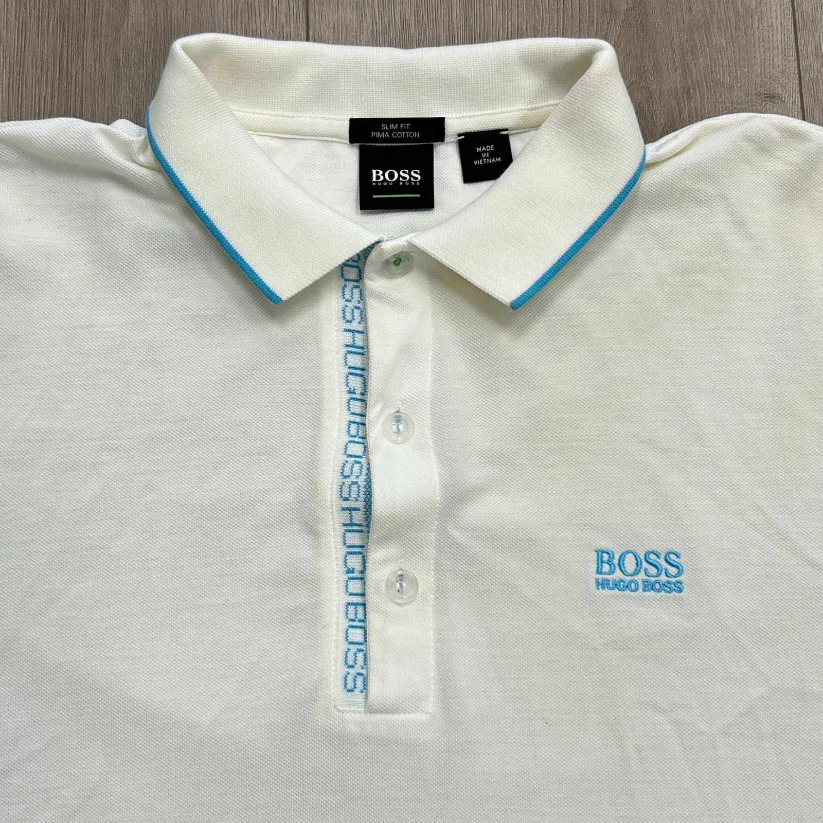 Hugo Boss Hugo Boss Paule 4 Polo Shirt White size Medium M B4 Size US M / EU 48-50 / 2 - 2 Thumbnail