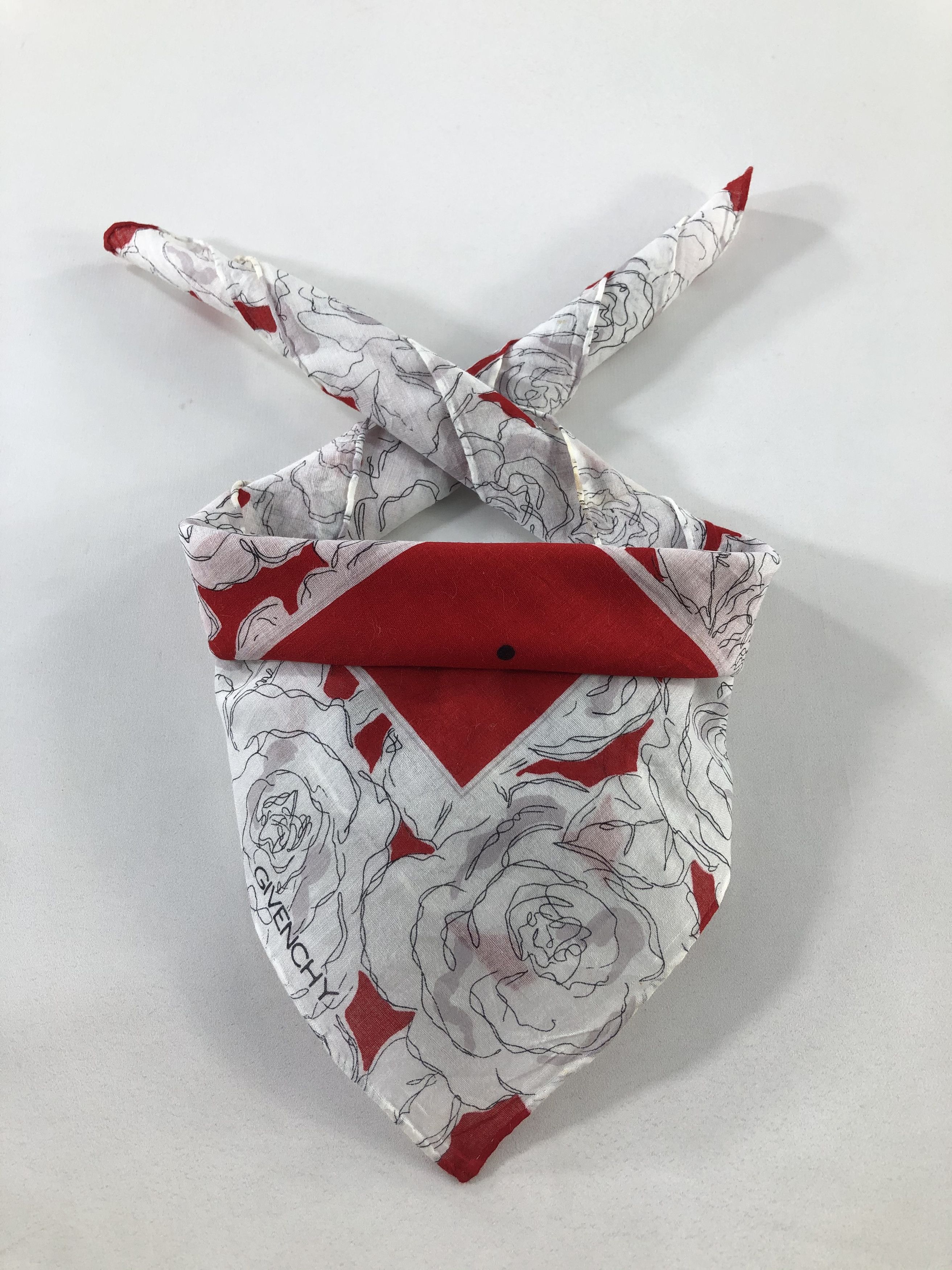 Vintage Givenchy Floral Handkerchief / Bandana / Neckerchief Size ONE SIZE - 1 Thumbnail