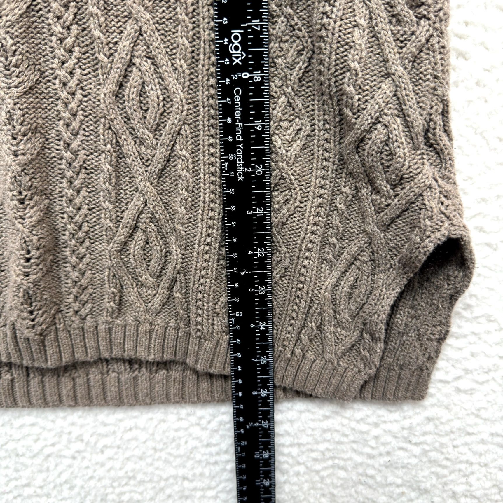 Vintage Y2K Vintage Turtleneck Vest Sweater Top L Cable Knit Chunky Fairy Grunge Hoodie? Size L / US 10 / IT 46 - 4 Thumbnail