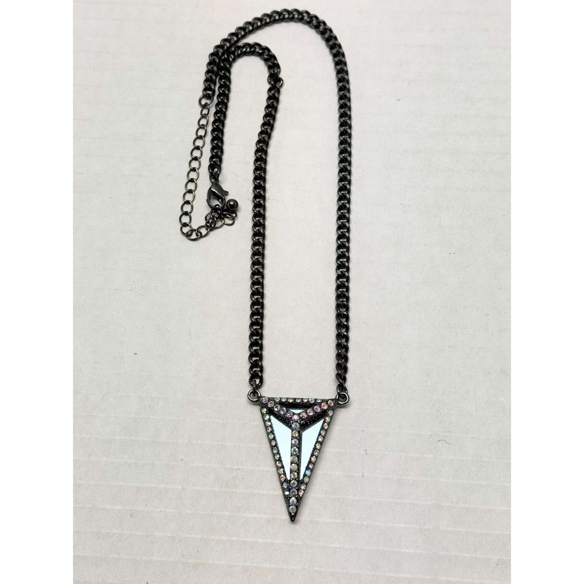 Vintage Rhinestone stud chain necklace Size ONE SIZE - 1 Thumbnail