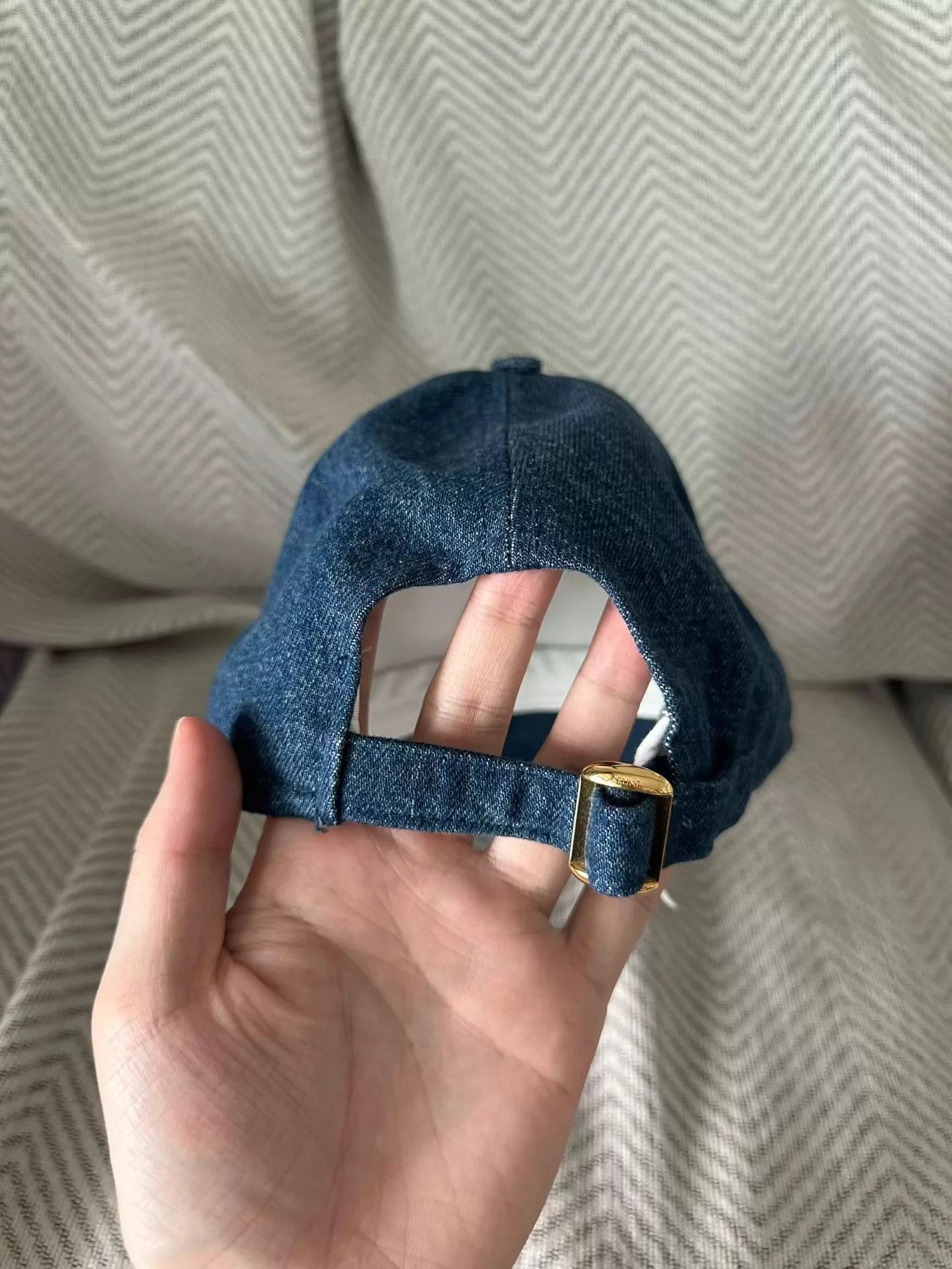 Celine CELINE Denim Triomphe Baseball Cap M New Worn Once Size ONE SIZE - 3 Thumbnail