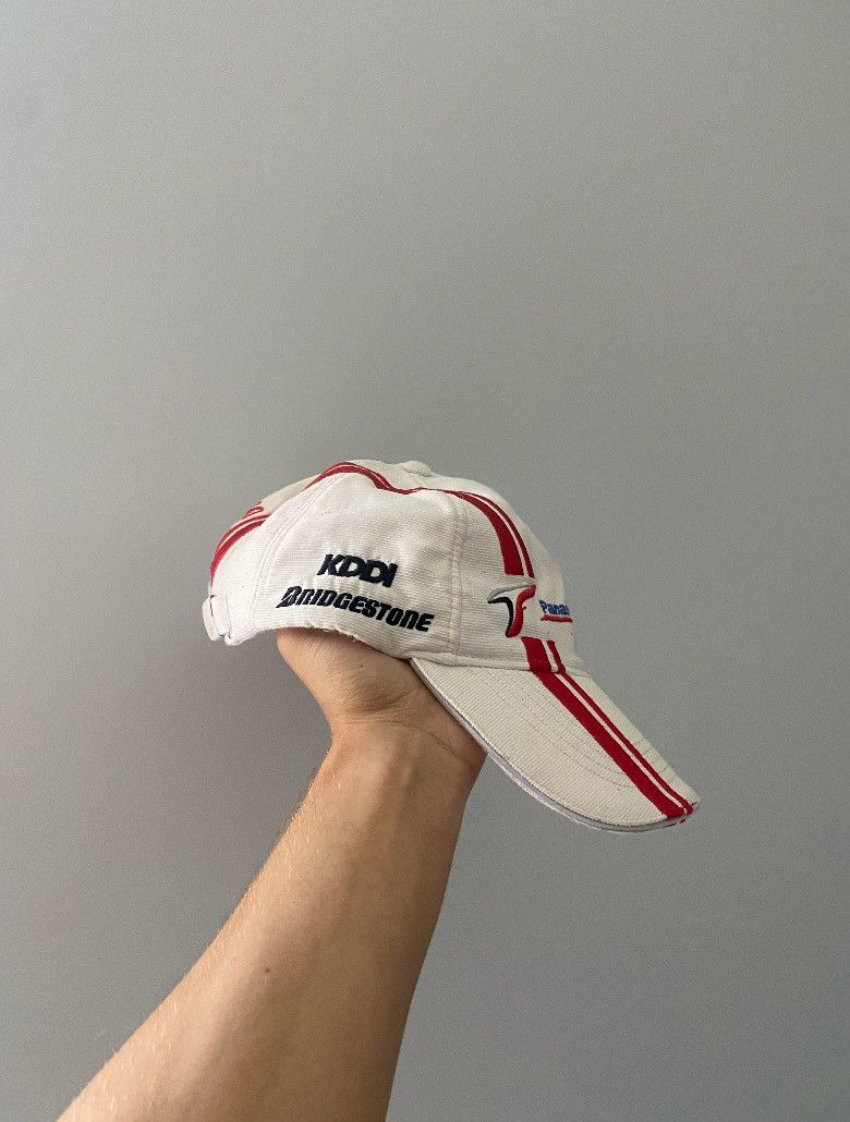 Honda × Vintage Vintage Panasonic Toyota Racing Y2K Cap Os Size ONE SIZE - 3 Thumbnail