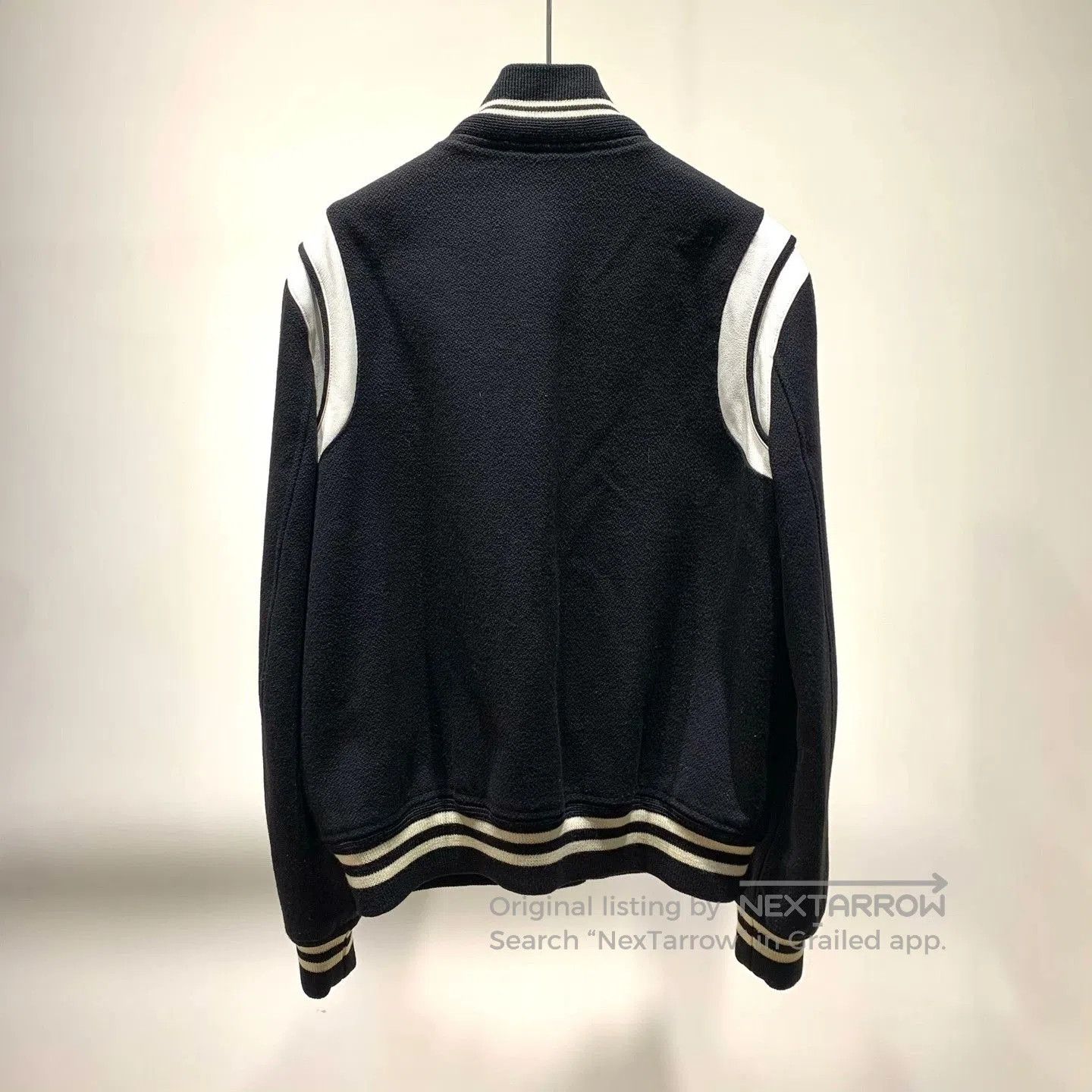 Saint Laurent Paris Saint Laurent Striped Baseball Jacket. Size US M / EU 48-50 / 2 - 2 Thumbnail