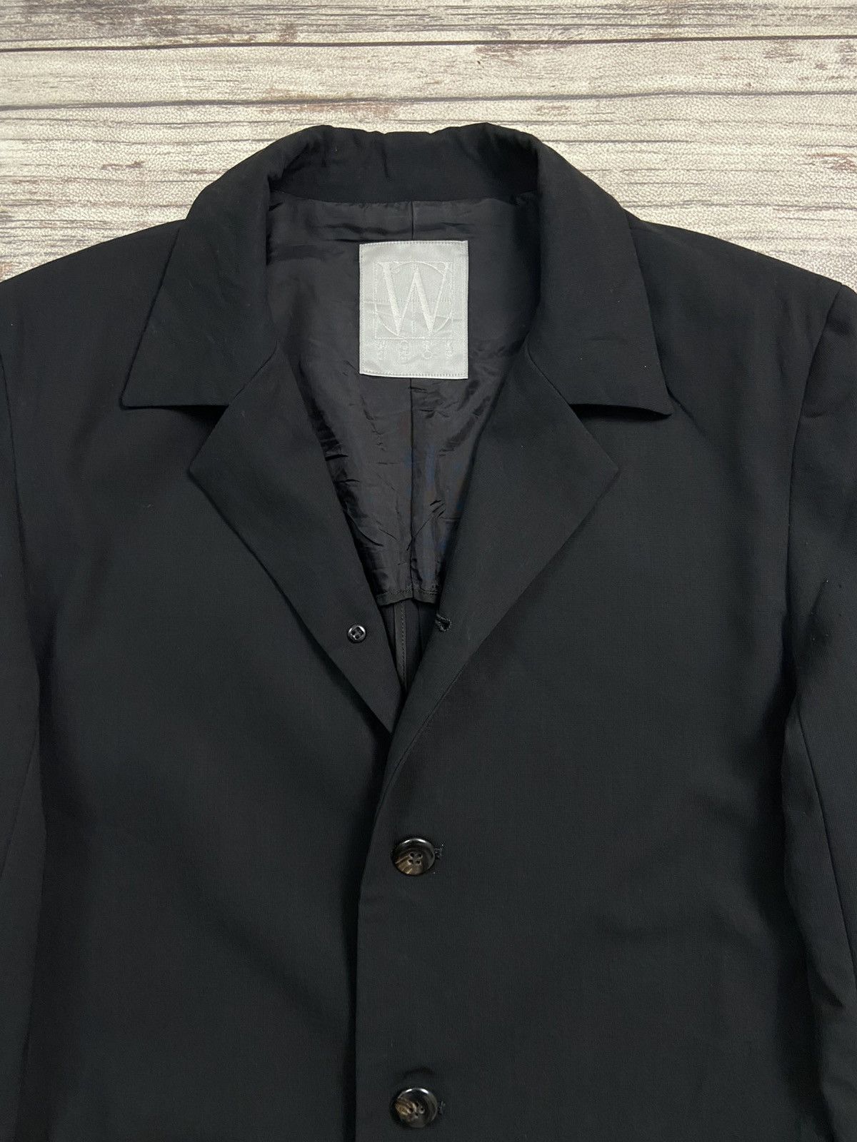 Vintage × Y's × Yohji Yamamoto Vintage 90s Workshop By Yohji Yamamoto Light Blazer Black Size 40L - 5 Thumbnail