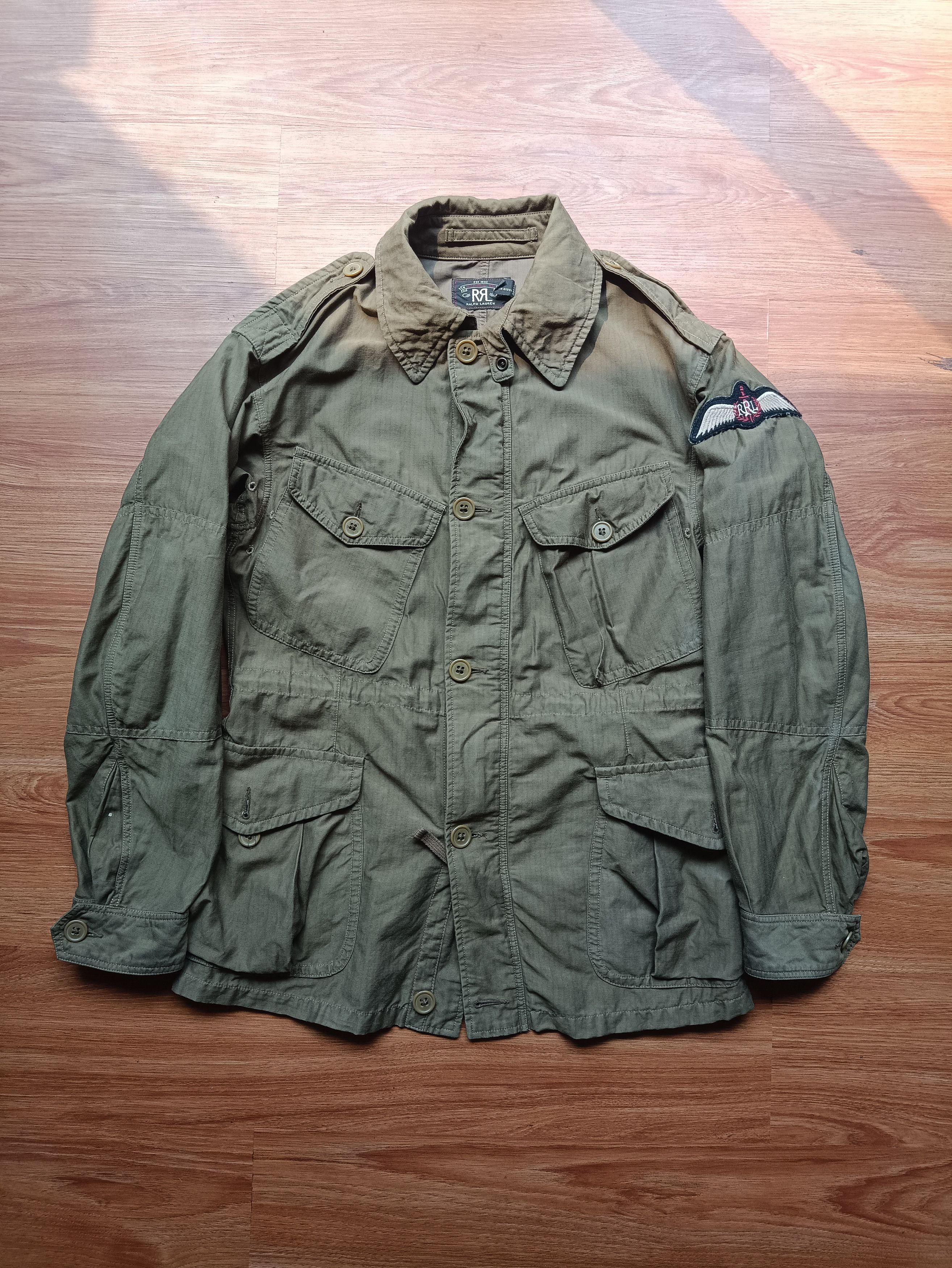 image of Rrl Polo Ralph Laurent Slant Poket in Army Green, Men's (Size XS)