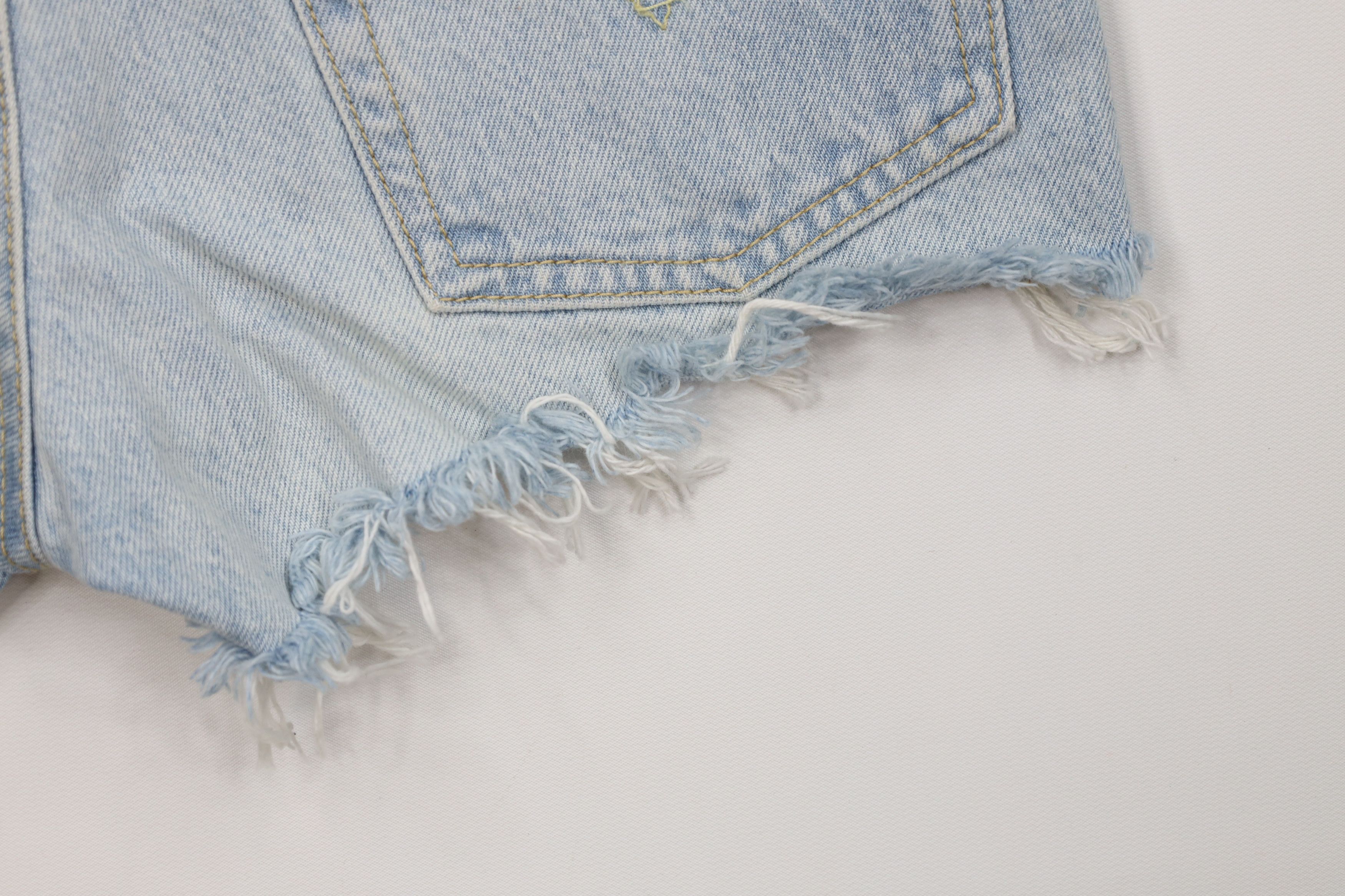 Levi's Vintage Y2K Levi 501xx Cut Off Denim Jean Shorts Jorts Blue Size 25" / US 0 / IT 36 - 14 Thumbnail