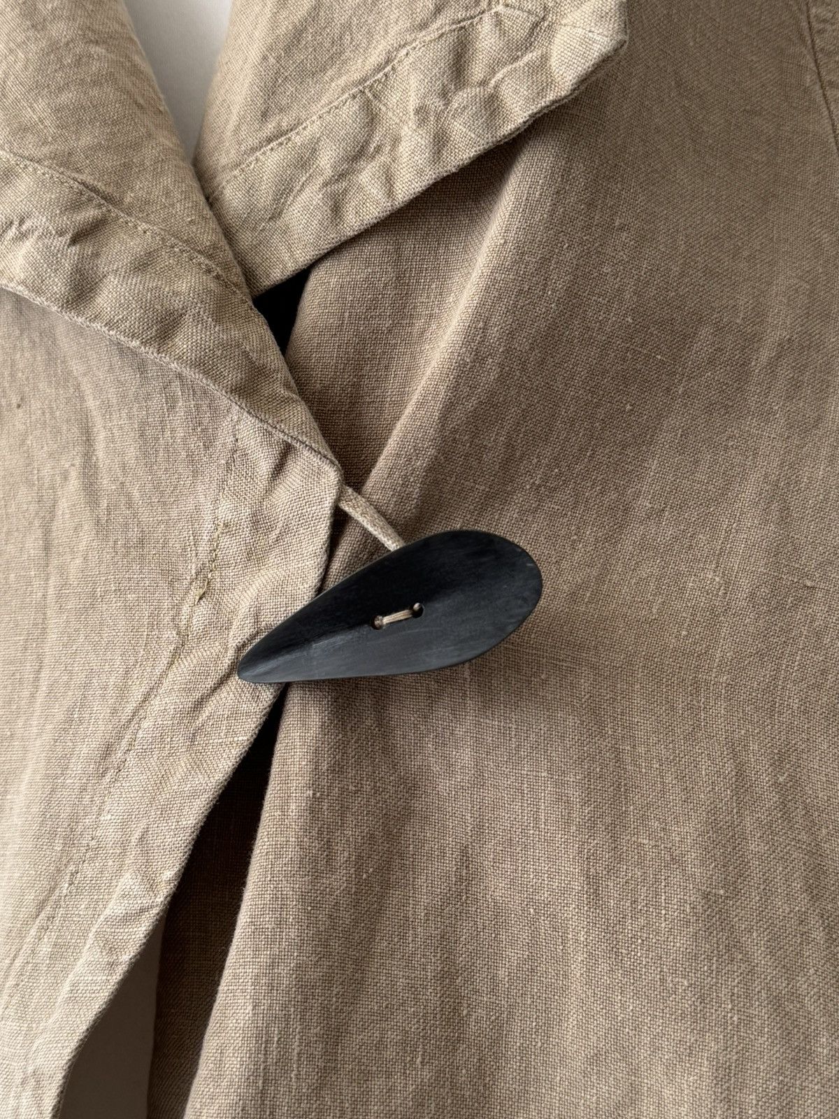 Designer × Japanese Brand OSKA Women’s Linen Duster Coat Size M / US 6-8 / IT 42-44 - 3 Thumbnail