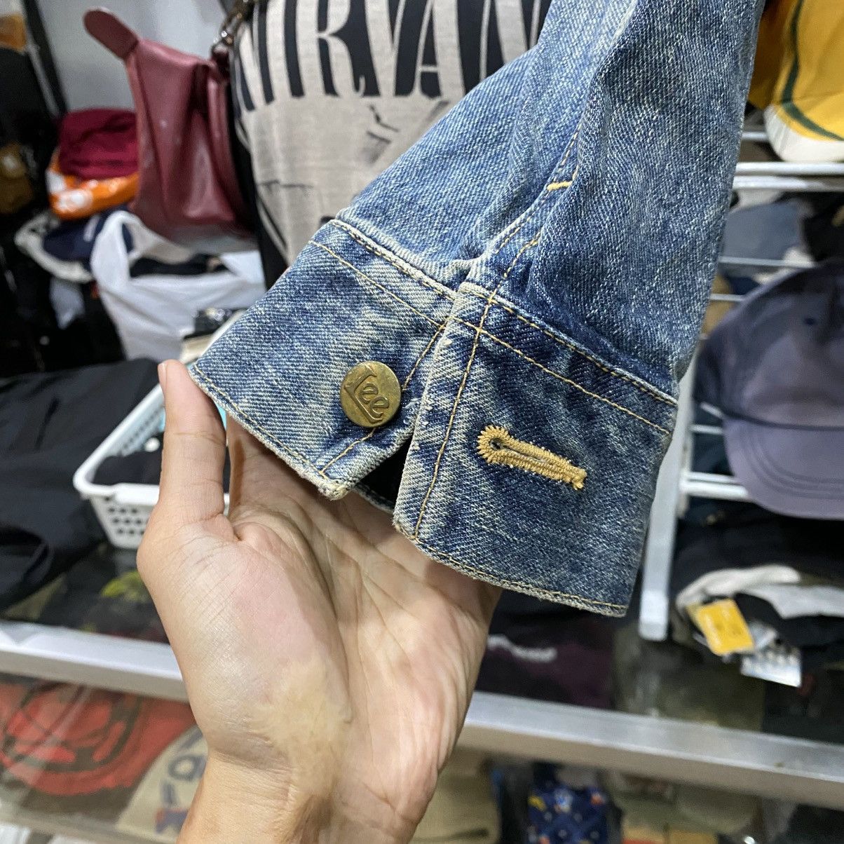 Lee × Vintage Vintage Lee Denim Light Blue 80s 90s Jeans Rider Jacket Size US M / EU 48-50 / 2 - 7 Thumbnail