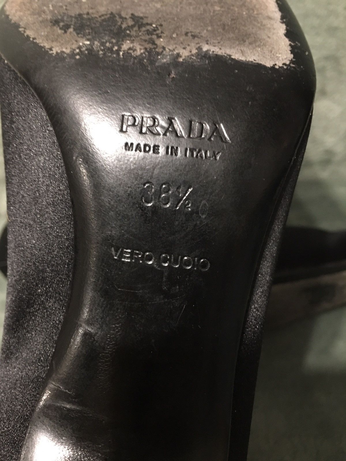 Prada PRADA Black Satin Kitten Heels Evening Shoe EU 38.5 Size US 8.5 / IT 38.5 - 14 Thumbnail