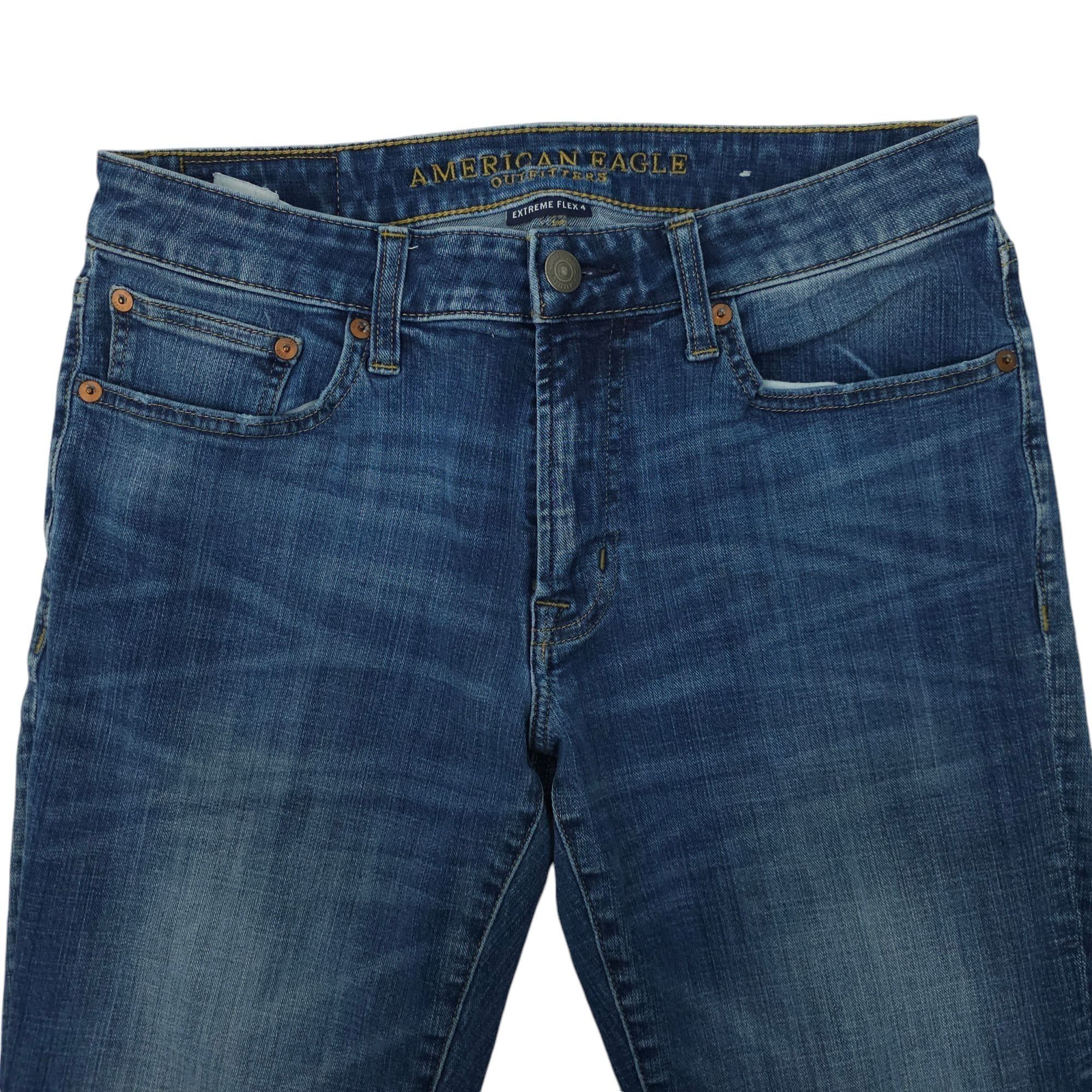 American Eagle Outfitters American Eagle Extreme Flex Slim Straight Leg Jeans Women 31 Size 31" - 9 Thumbnail