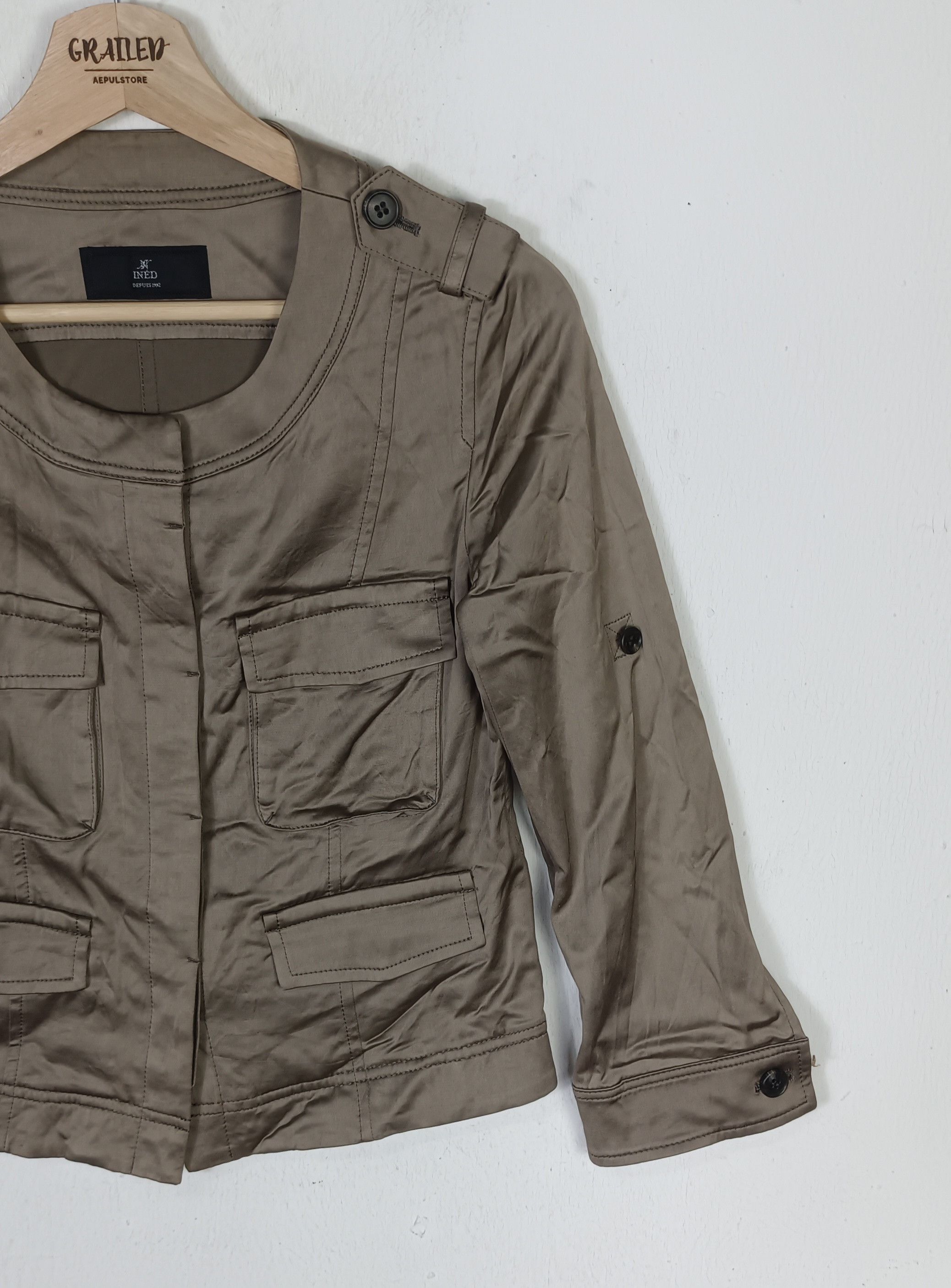 Yohji Yamamoto Ined by Yohji Yamamoto Jumper Blouson Jacket Size XS / US 0-2 / IT 36-38 - 5 Thumbnail