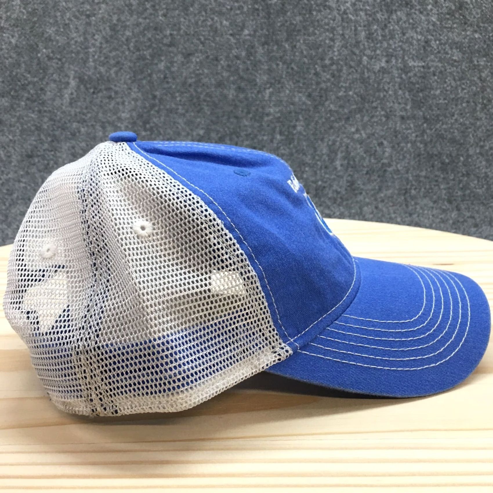 Vintage Ahead Trucker Hat USA Blue Mens One Size Curved Brim Embroidered Logo Edinburgh Size ONE SIZE - 6 Thumbnail