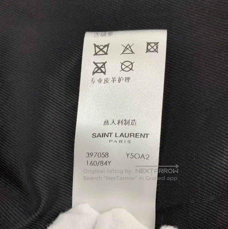 Yves Saint Laurent Saint Laurent Black Leather Women's Jacket . Size XXS / US 00 / IT 34 - 7 Thumbnail